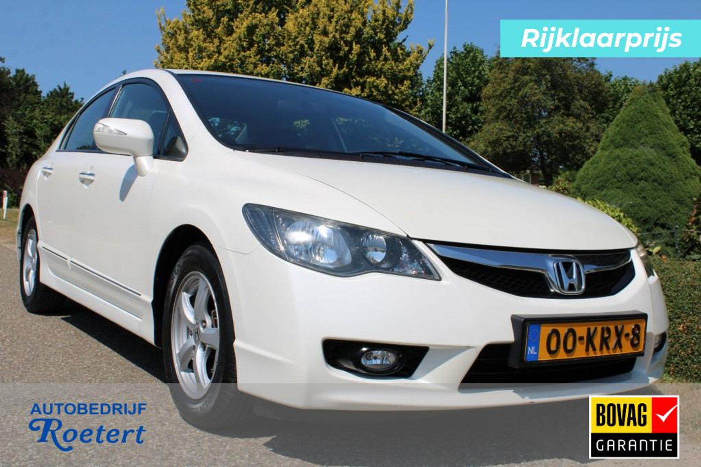 Honda Civic 4dr Hybrid 1.3 110pk Hybrid Elegance automaat ECC/cruise/stoelverw./lm velgen 2010 - voorkant