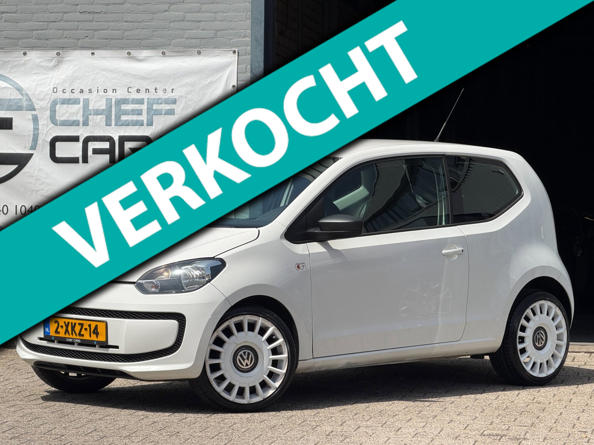 Volkswagen Up 1.0 high up!|ORIGINELE KM|AIRCO|LM|BOEKJES! 2012 - voorkant