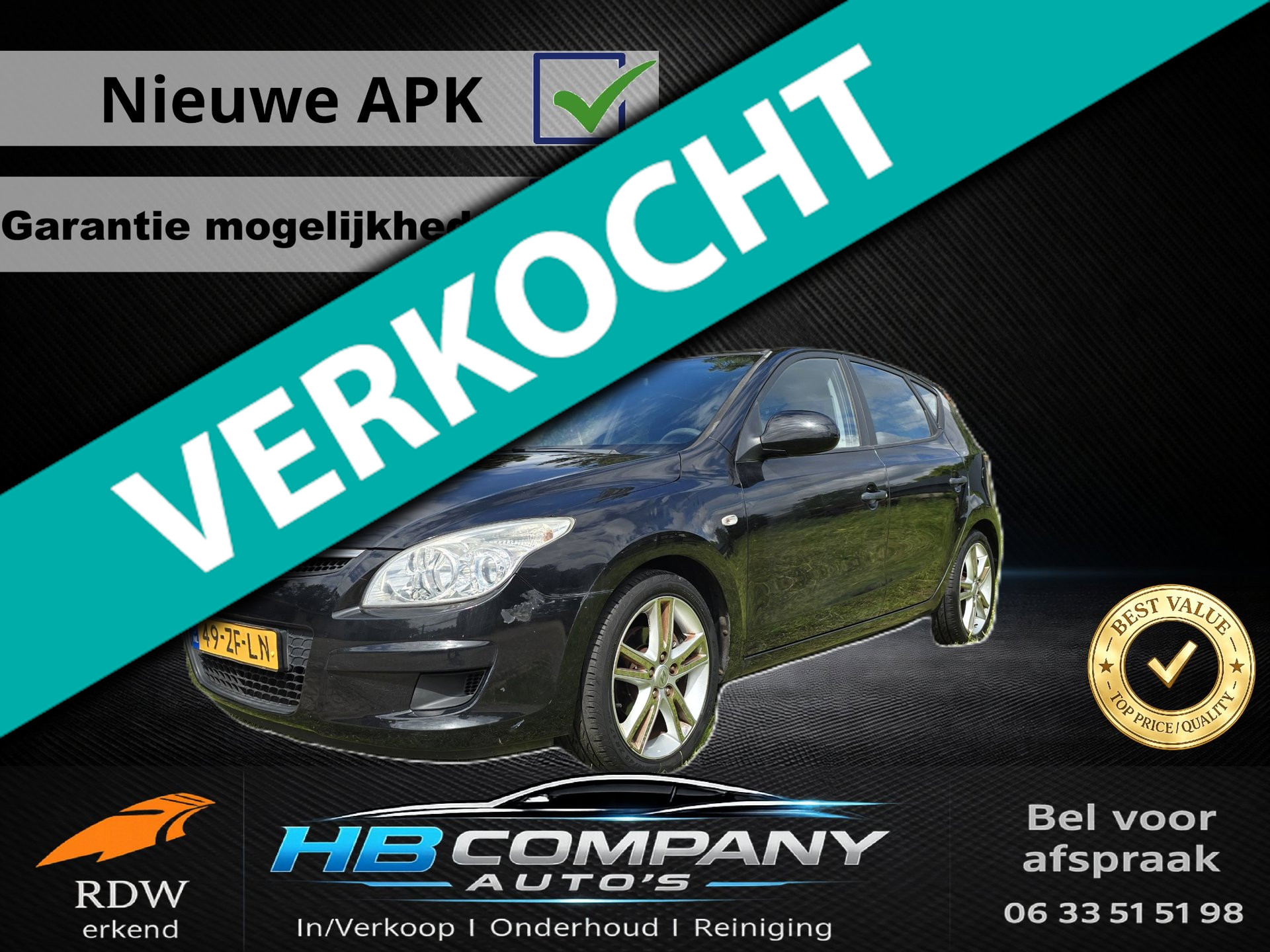 Hyundai I 30 1.4i Active Cool | Airco | parkeersensoren | Nieuwe APK 2008 - voorkant
