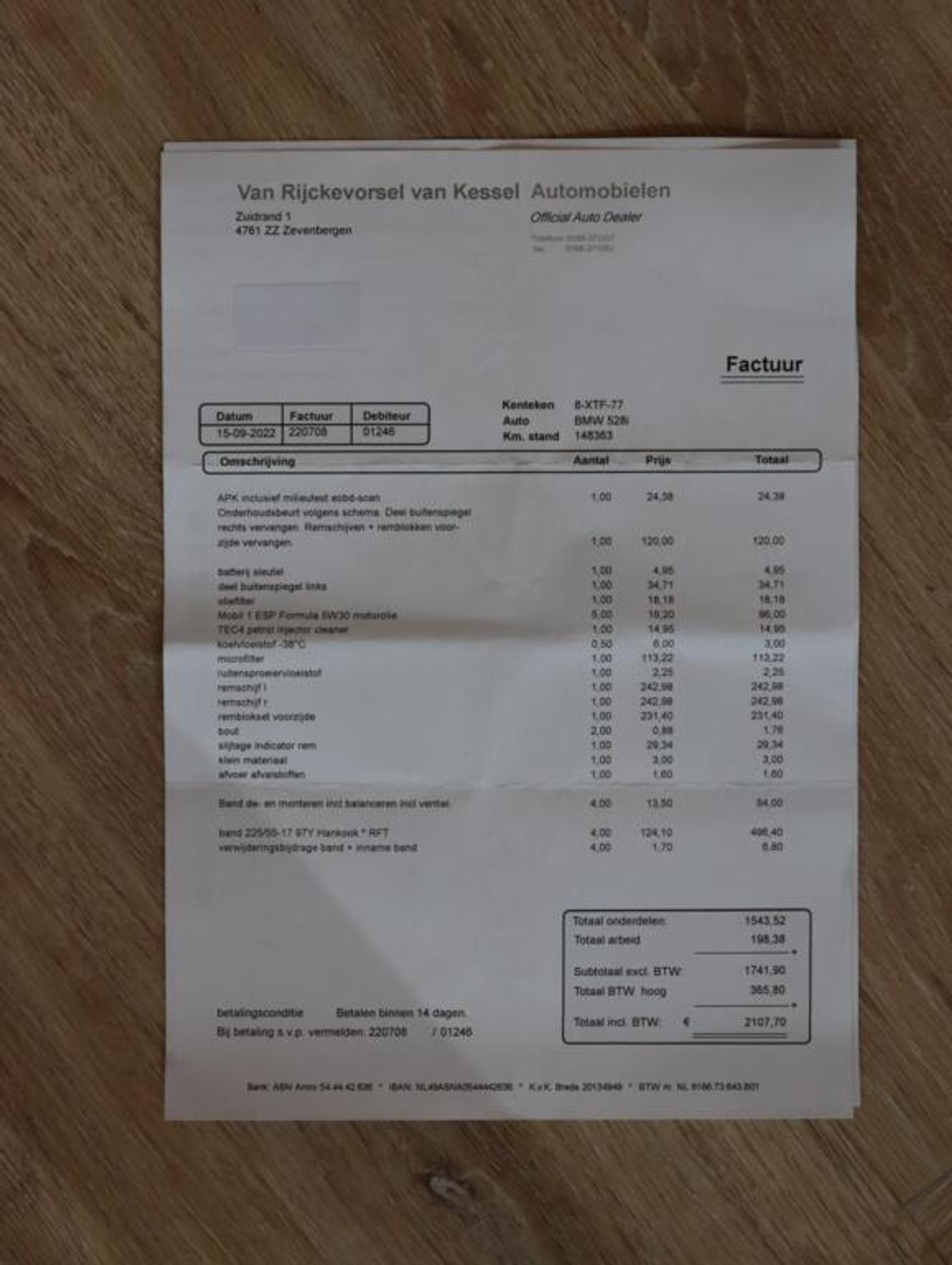Foto van BMW 528i