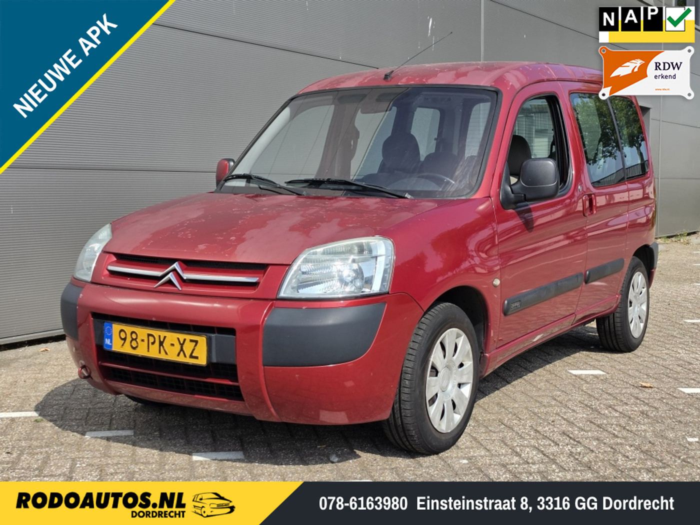 Citroen Berlingo 1.6i Multispace Airco Nieuwe APK ✅ 2004 - voorkant
