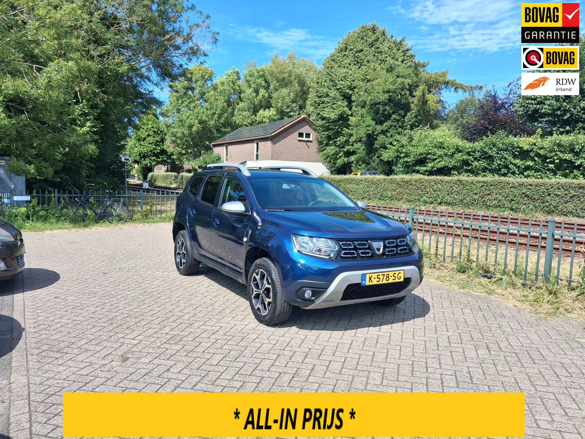 Dacia Duster 1.2 TCe Prestige luxe navi pdc trekhaak ALLINPRIJS 2018 - voorkant