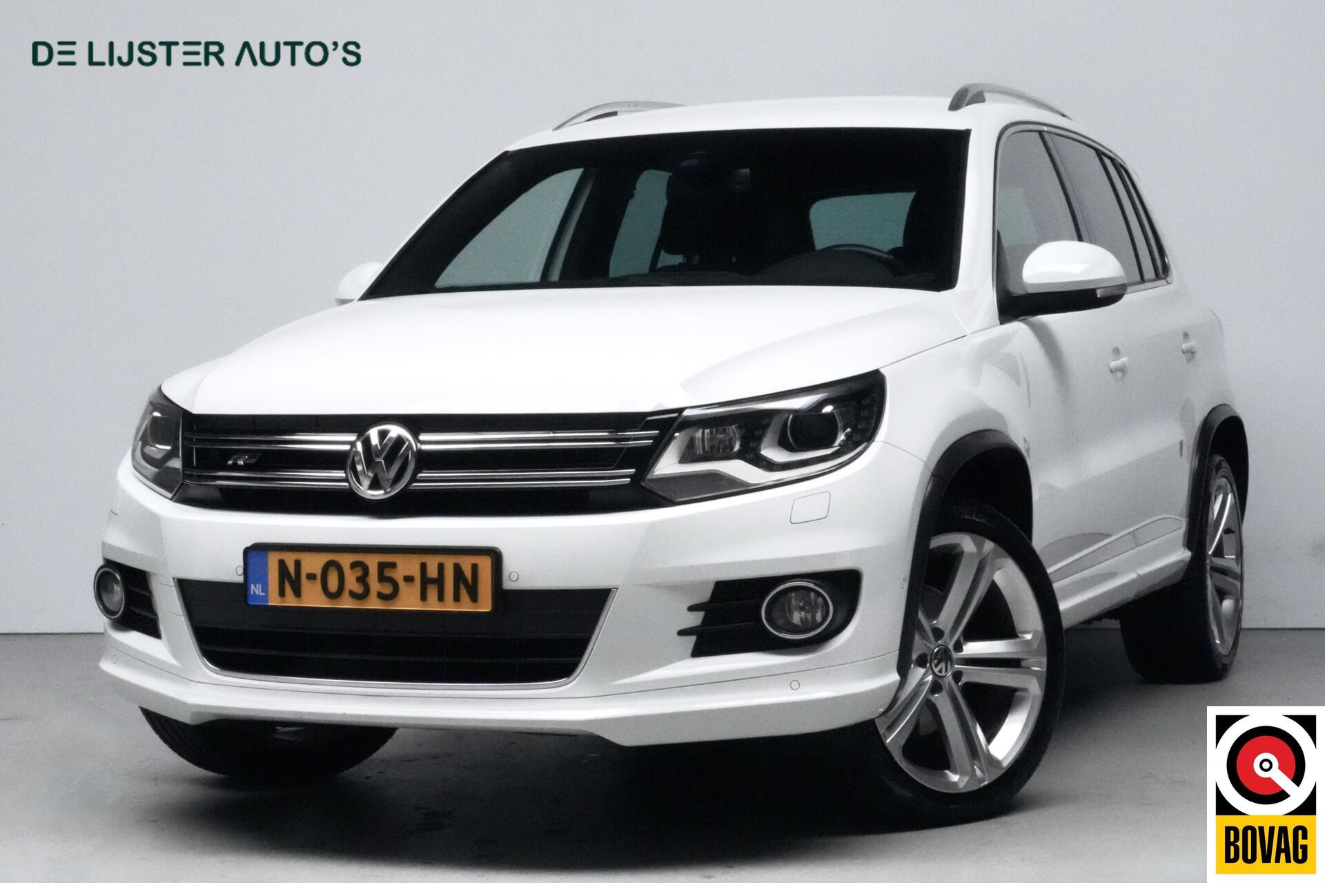 Volkswagen Tiguan 1.4 TSI 2x R-Line 161 PK | Navigatie | Cruise | Stoelverwarming | Trekhaak | Pdc | Dynaudio | Led | Bluetooth | 2014 - voorkant