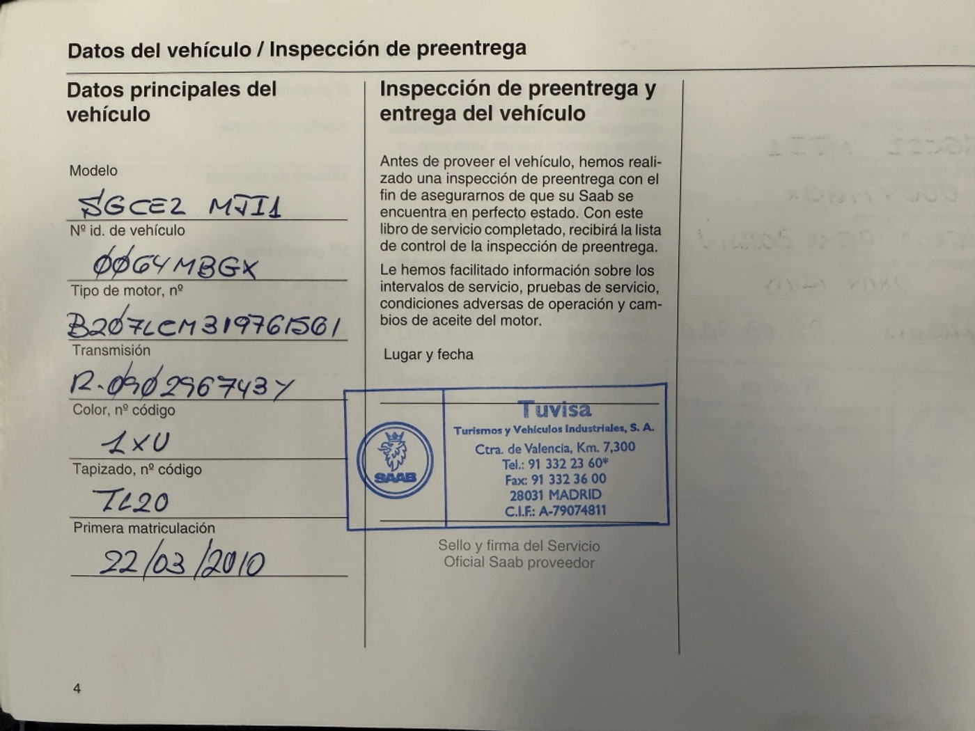 Foto van Saab 9-3