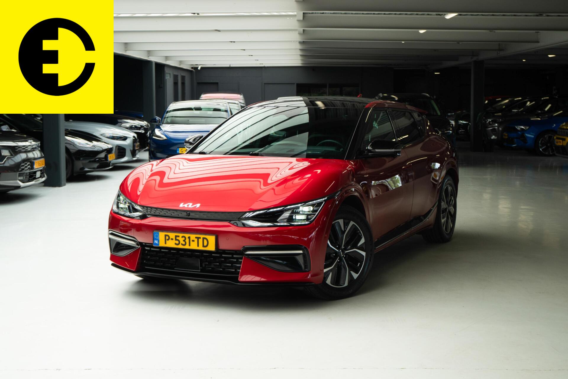 Kia Ev6 Plus 77.4 kWh | SOH 96,8% | Stoelverkoeling | Pano dak | Incl.BTW 2022 - voorkant