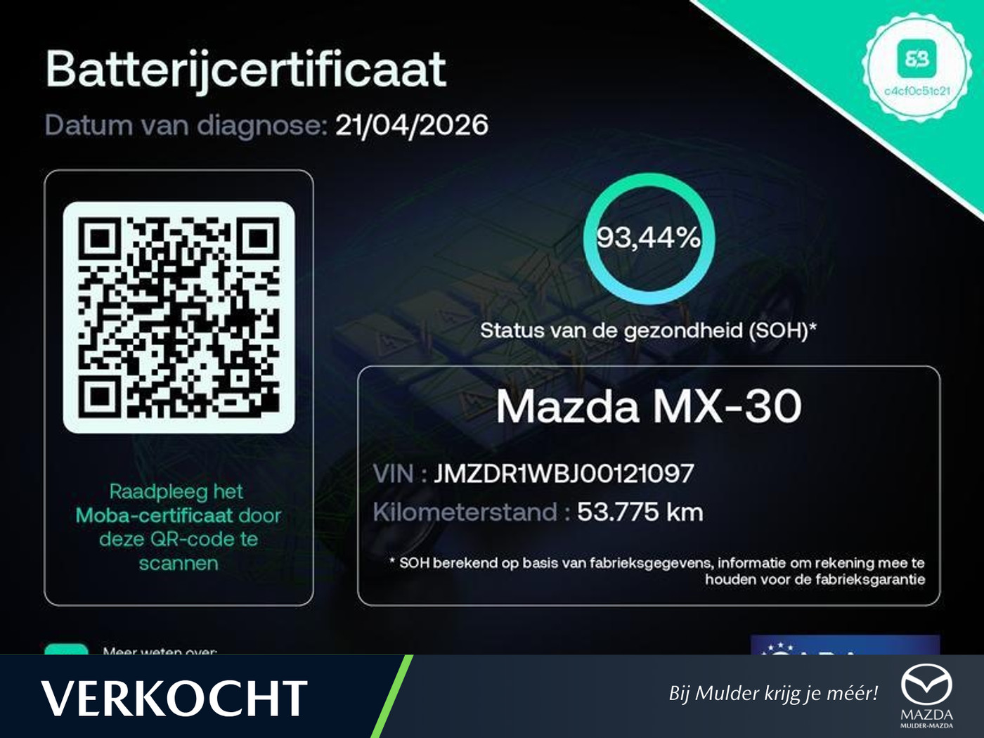 Foto van Mazda Mazda Mx-30