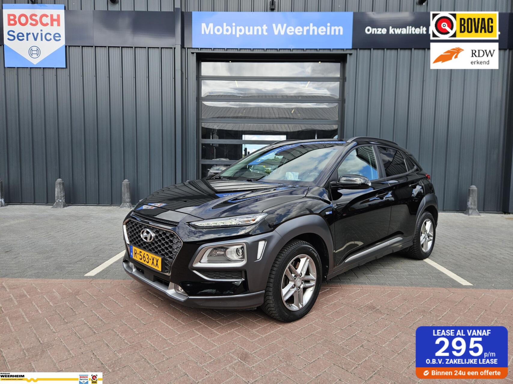 Hyundai Kona 1.6 GDI HEV Fashion Design Sky NIEUWSTAAT! 2019 - voorkant