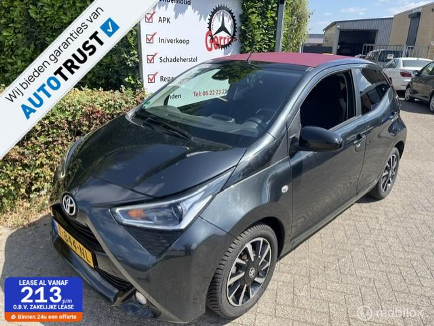 Toyota Aygo 1.0 VVT-i x-clusiv met open dak 2020 - voorkant