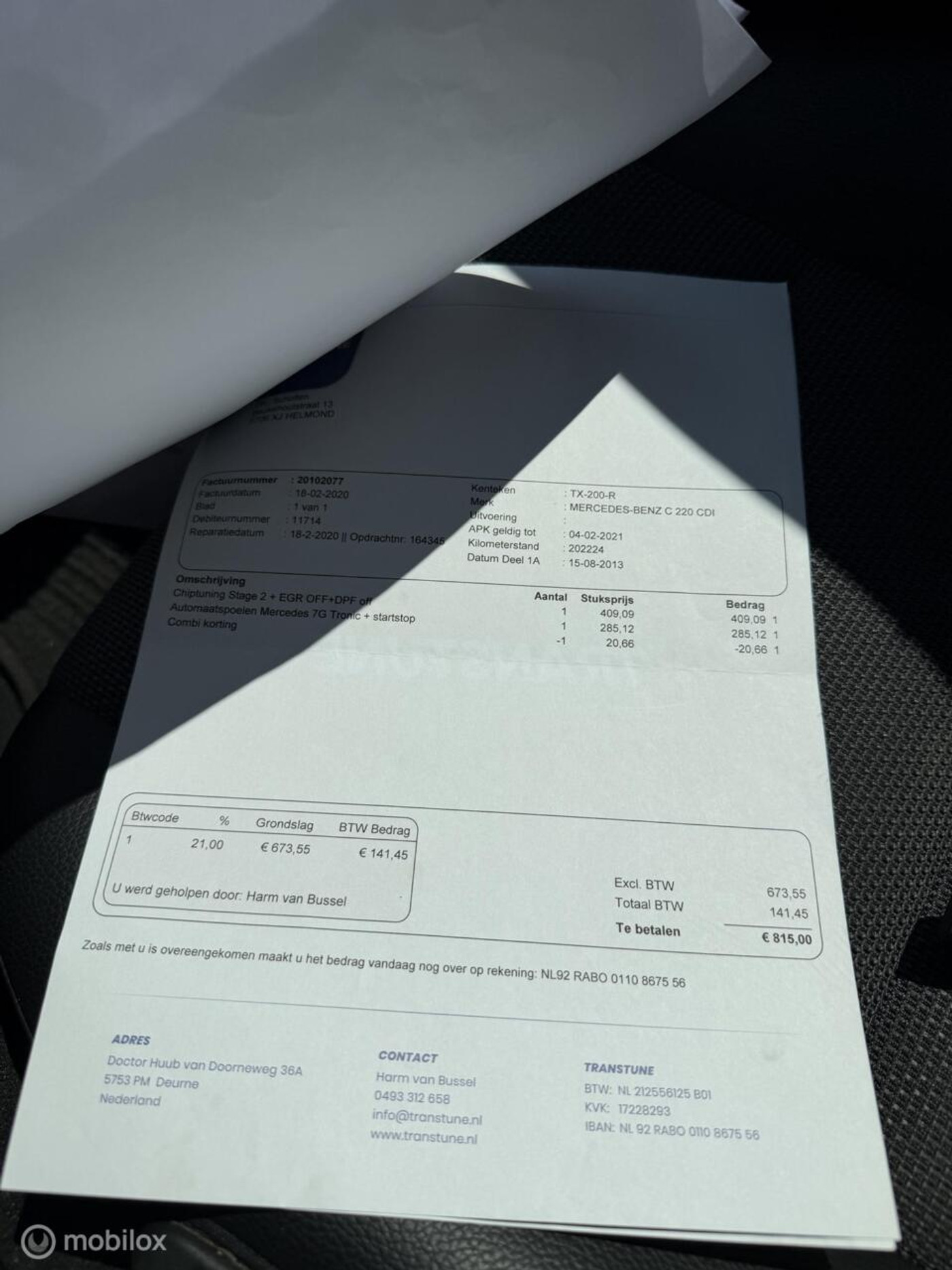 Foto van Mercedes-Benz C 220 CDI