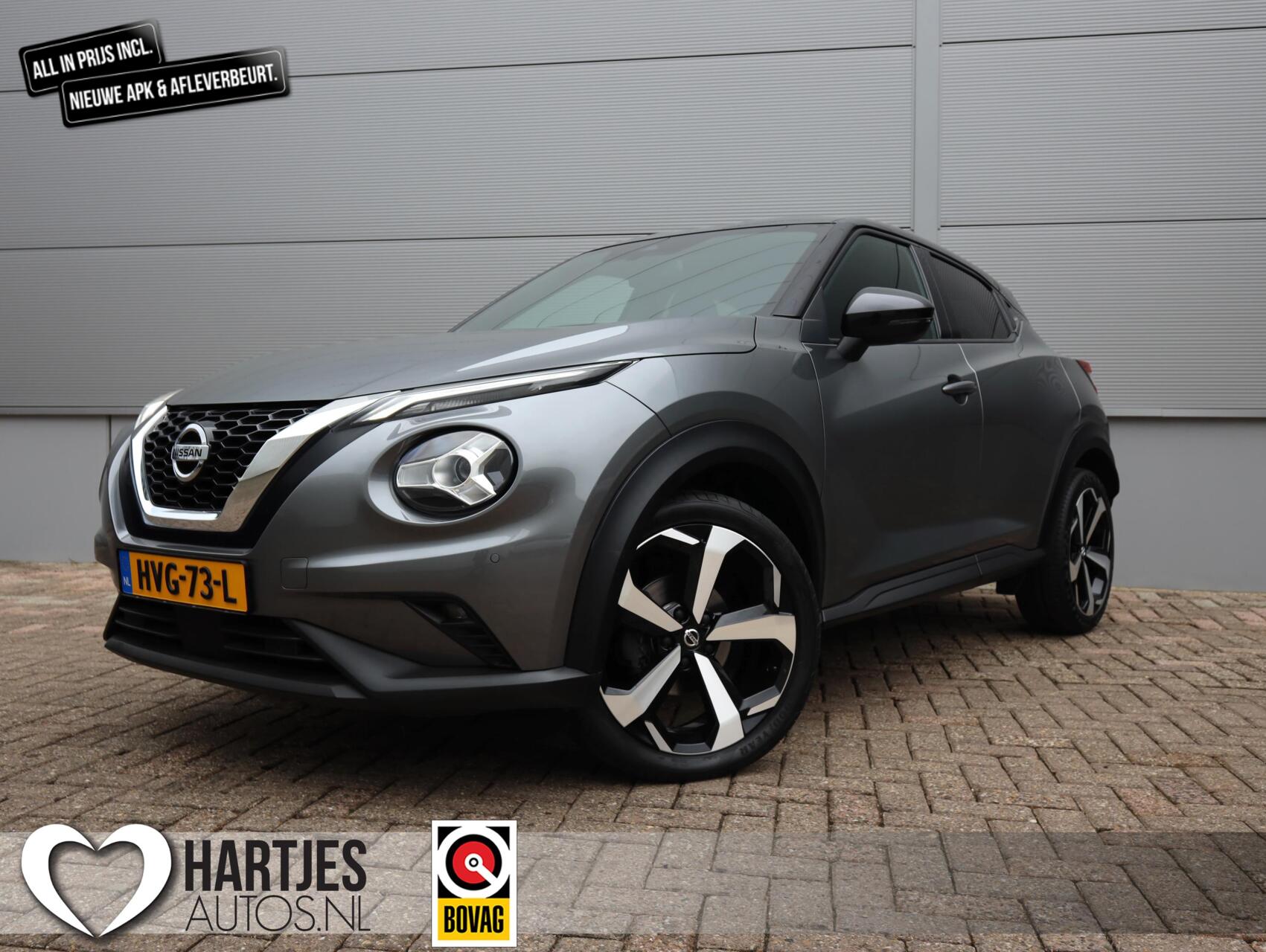 Nissan Nissan Juke 1.0 DIG-T Tekna Automaat (Vol-Opties!) Two-Tone 2020 - voorkant