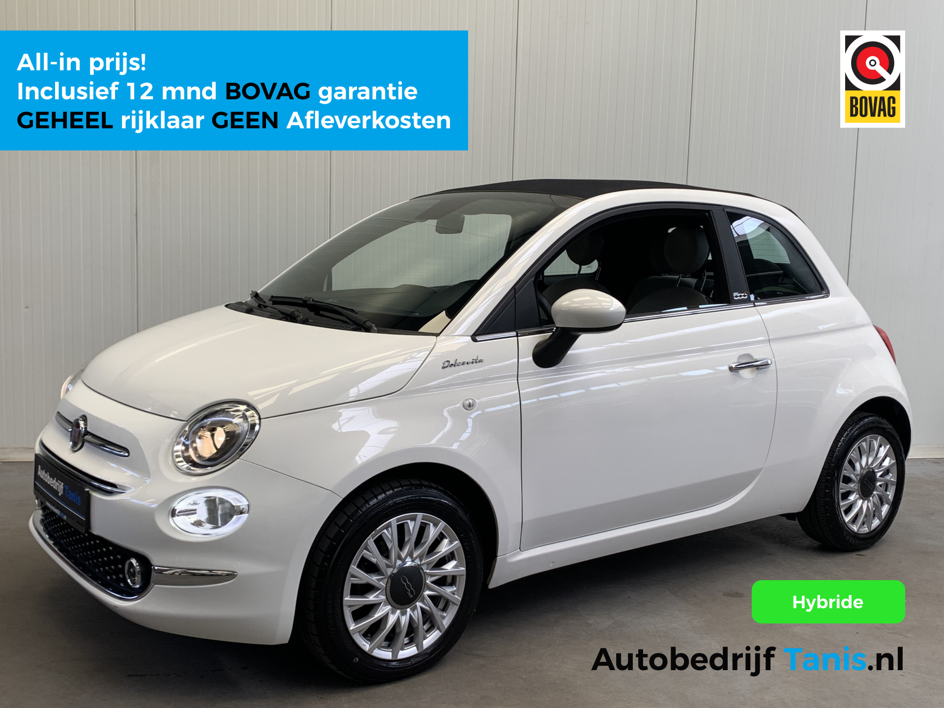 Fiat 500 1.0 Hybrid Hey Google 2022 - voorkant