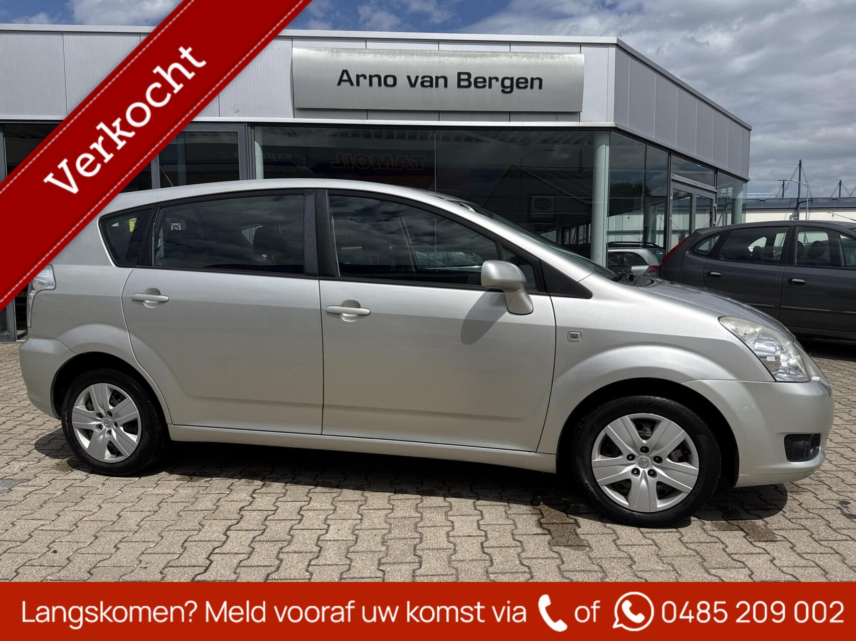 Toyota Toyota Corolla Verso 1.8 VVT-i Sol, 7 persoons, automaat, navigatie, climatronic, cruisecontrol, trekhaak. 2008 - voorkant