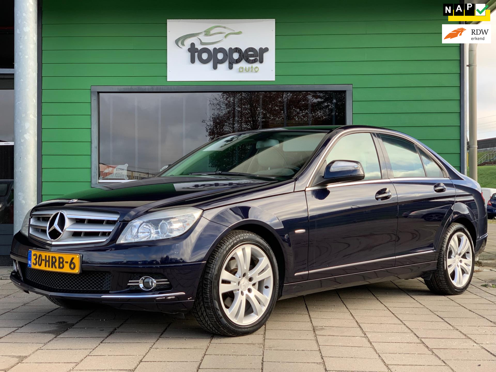 Mercedes-Benz C 200 Kompressor 200 K Business Class |1e Eigenaar|Automaat|CruiseControl|Navigatie| 2009 - voorkant