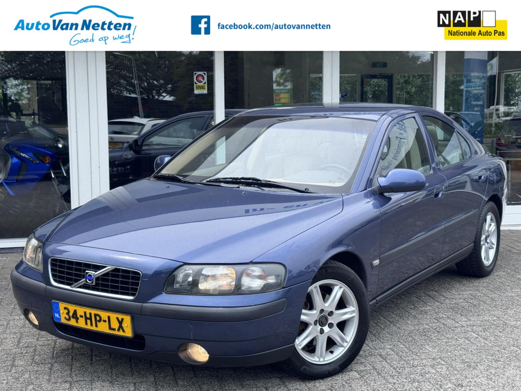 Volvo S60 2.4 5 cilinder 170pk,Edition,Leder,clima,cruise,trekhaak 2001 - voorkant