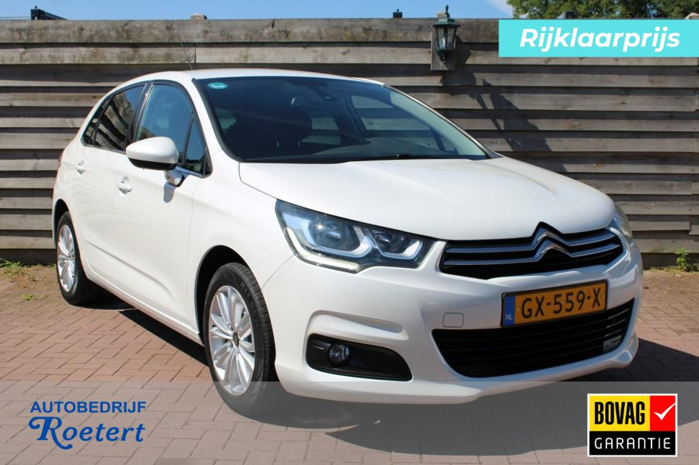 Citroen C4 1.2 130pk Business 5-drs CarPlay/ECC/cruise/navi/trekhaak revisie motor 2015 - voorkant