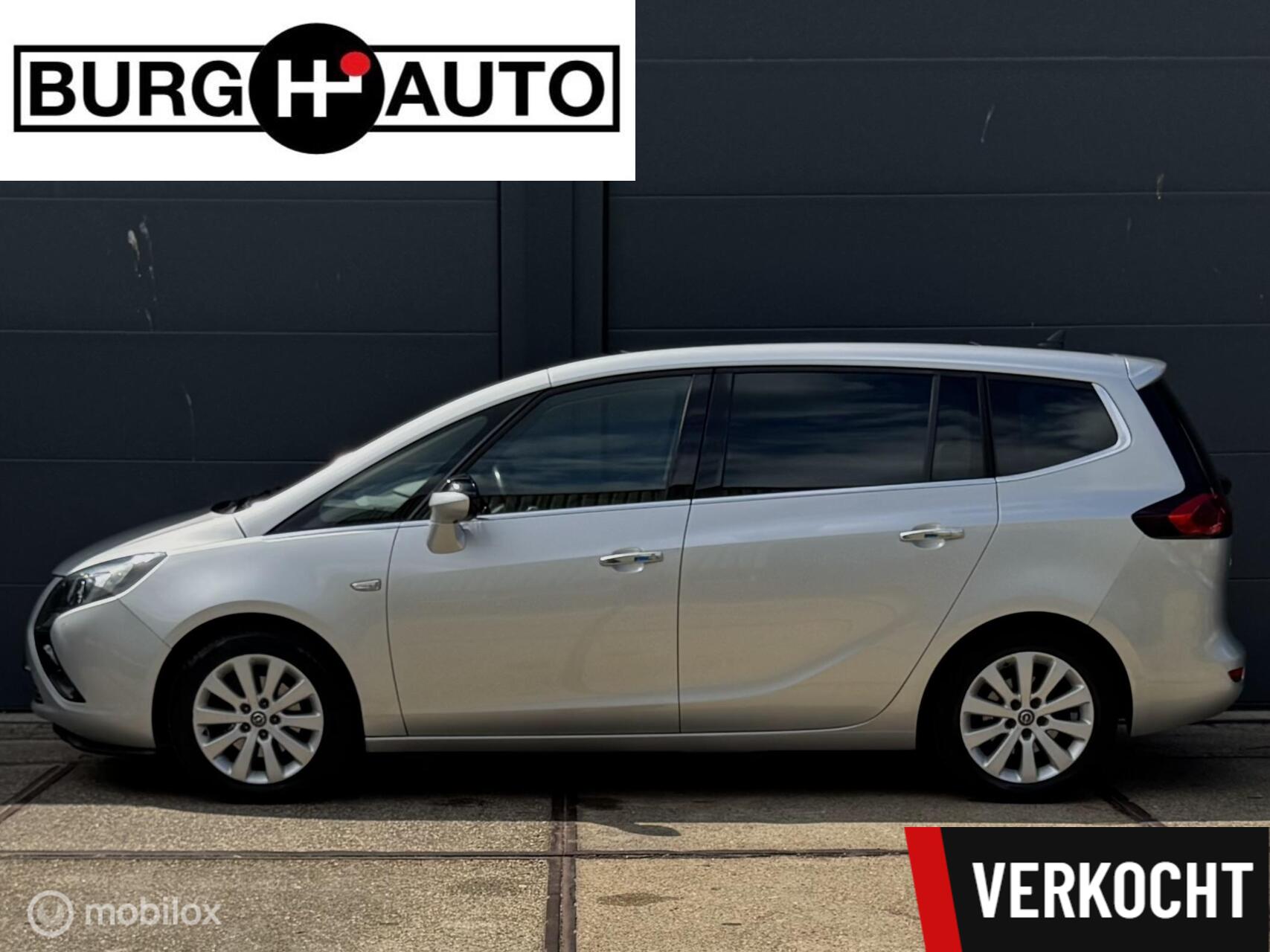 Opel Zafira Tourer 1.4 Cosmo 7 persoons - AUTOMAAT - 2E EIGENAAR - ECC - NAVI - LEDER - PANORAMADAK - STOEL + STUURVERWARMING - PDC - LMV - NAP - NL AUTO - APK TM 10-07-2027 - 2012 - voorkant