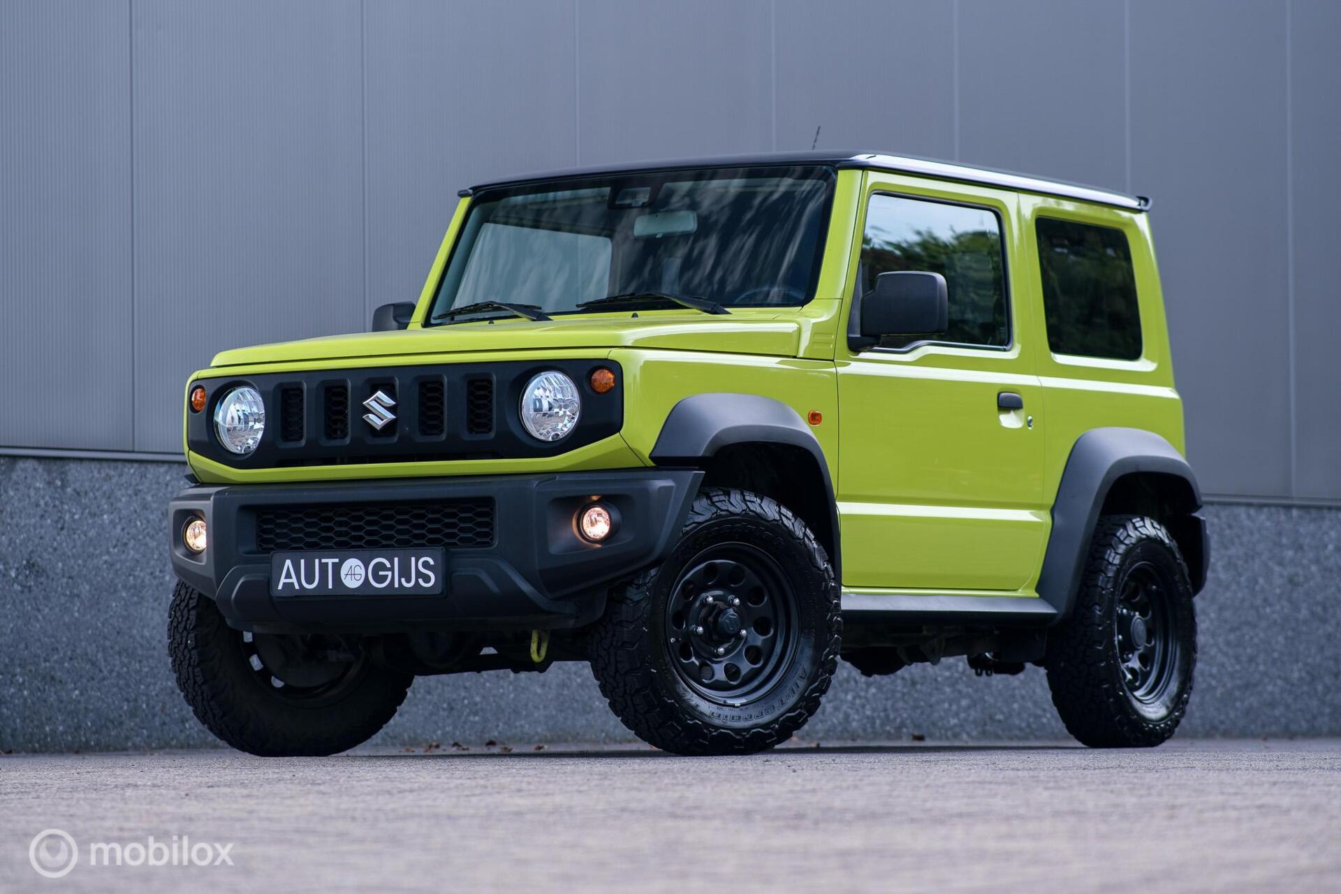 Suzuki Jimny 1.5 Comfort 4x4 | NL auto | NAP | 4 persoons | Stoelverwarming | Airco | BF Goodrich | Bluetooth | Rijklaar incl garantie | 2019 - voorkant