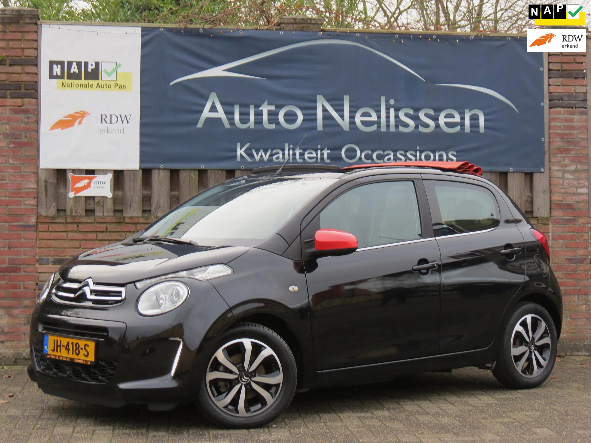Citroen C1 1.0 e-VTi Airscape Shine | OPEN DAK | CAMERA | VELGEN | GROOT SCHERM | AIRCO | 2016 - voorkant
