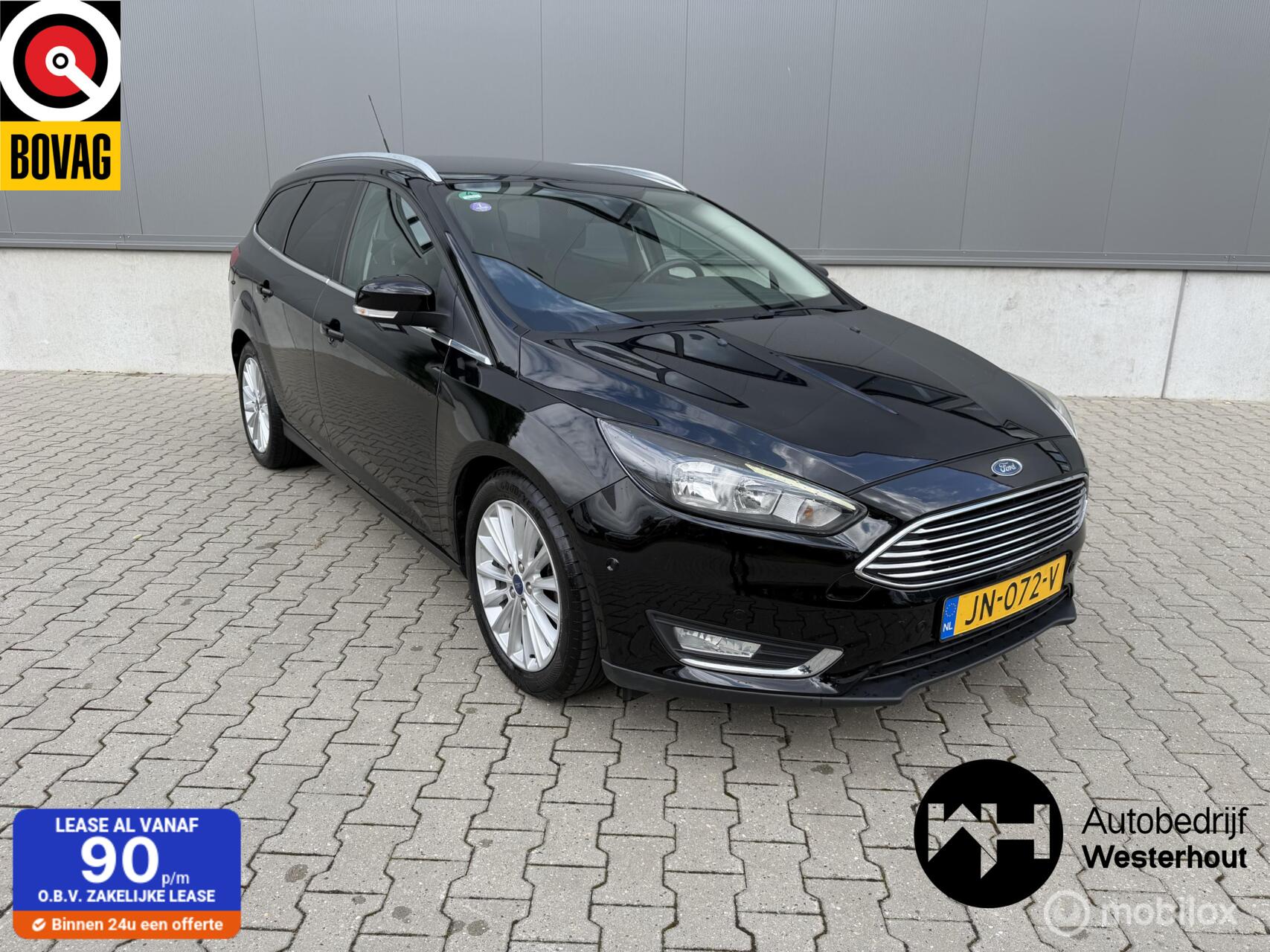Ford Focus 1.0 Titanium|DISTR VERVANGEN|NAVI|VOL ONDERHOUDEN 2016 - voorkant