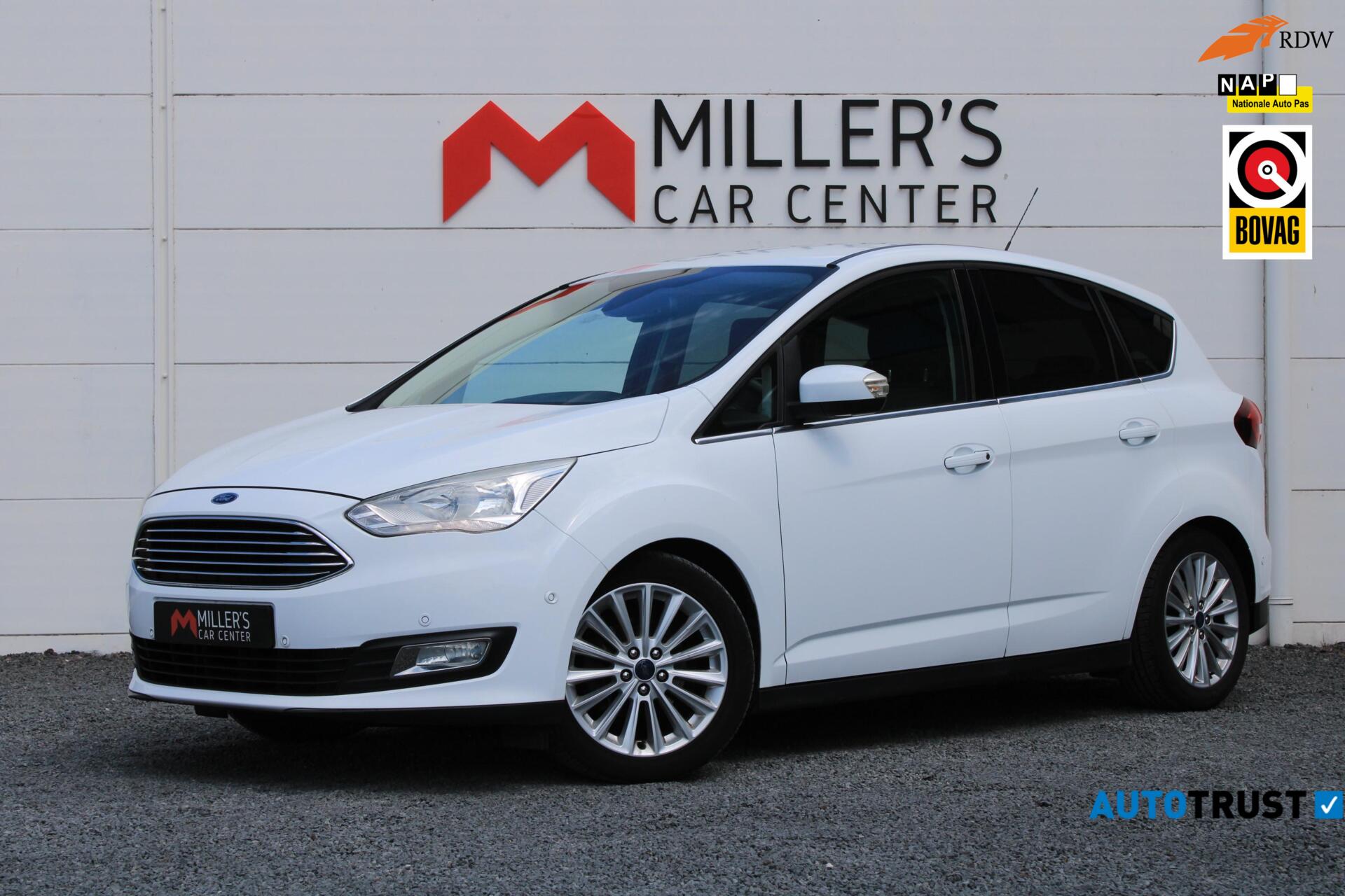 Ford C-max 1.0 Titanium TREKHAAK CRUISE KEYLESS NAVI APK 2016 - voorkant