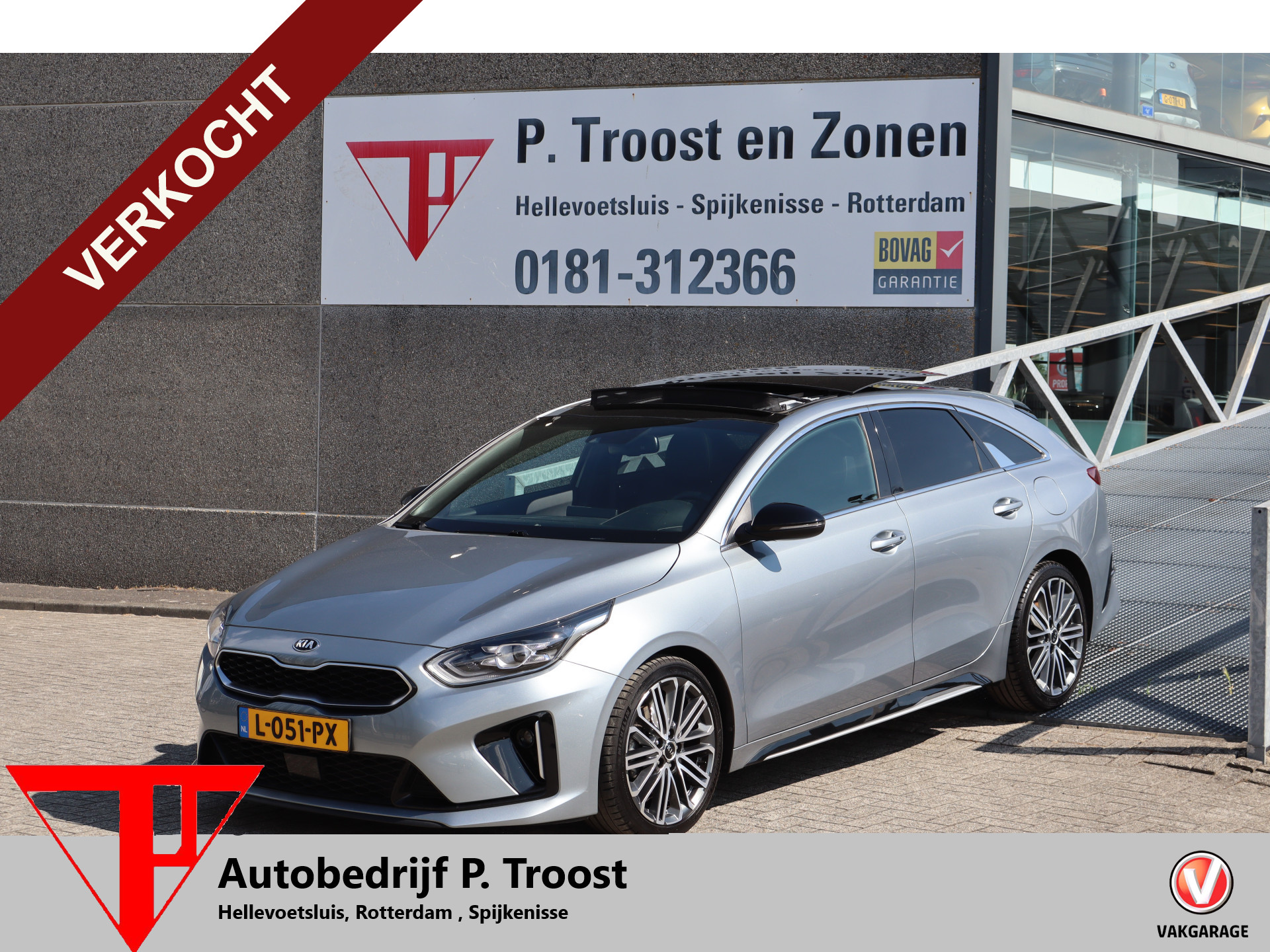 Kia Proceed 1.5 T-GDI GT-PlusLine Panoramadak! Apple carplay/Stuurverwarming/Stoelverwarming voor en achter/Elektrische stoel met geheugen/Achteruitrijcamera/Keyless/Lane assist/Dodehoek assistent/JBL Audio/Climate control 2021 - voorkant