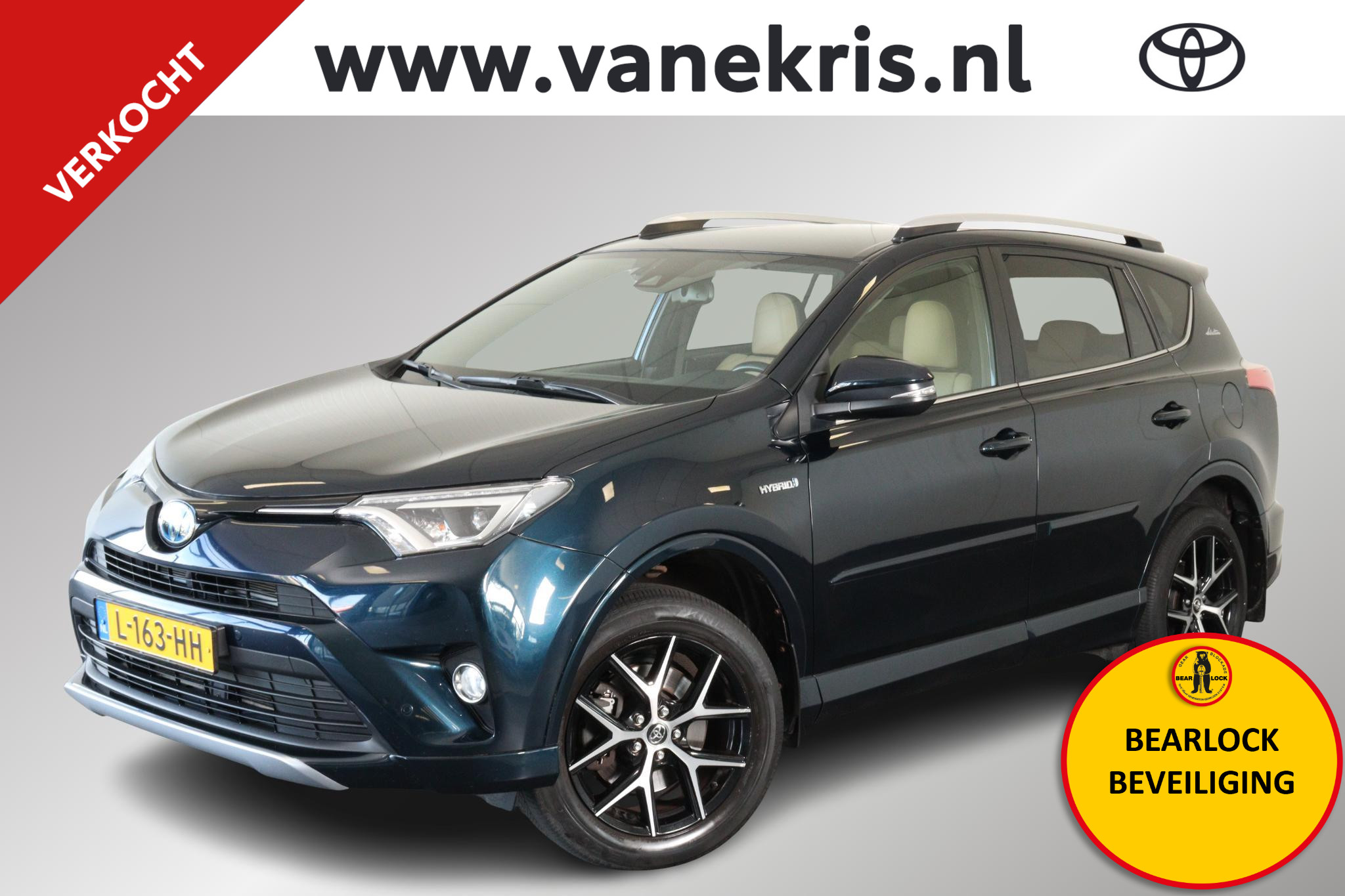 Toyota Toyota Rav4 2.5 Hybrid AWD Style, Trekhaak, Leder, Bearlock 2017 - voorkant