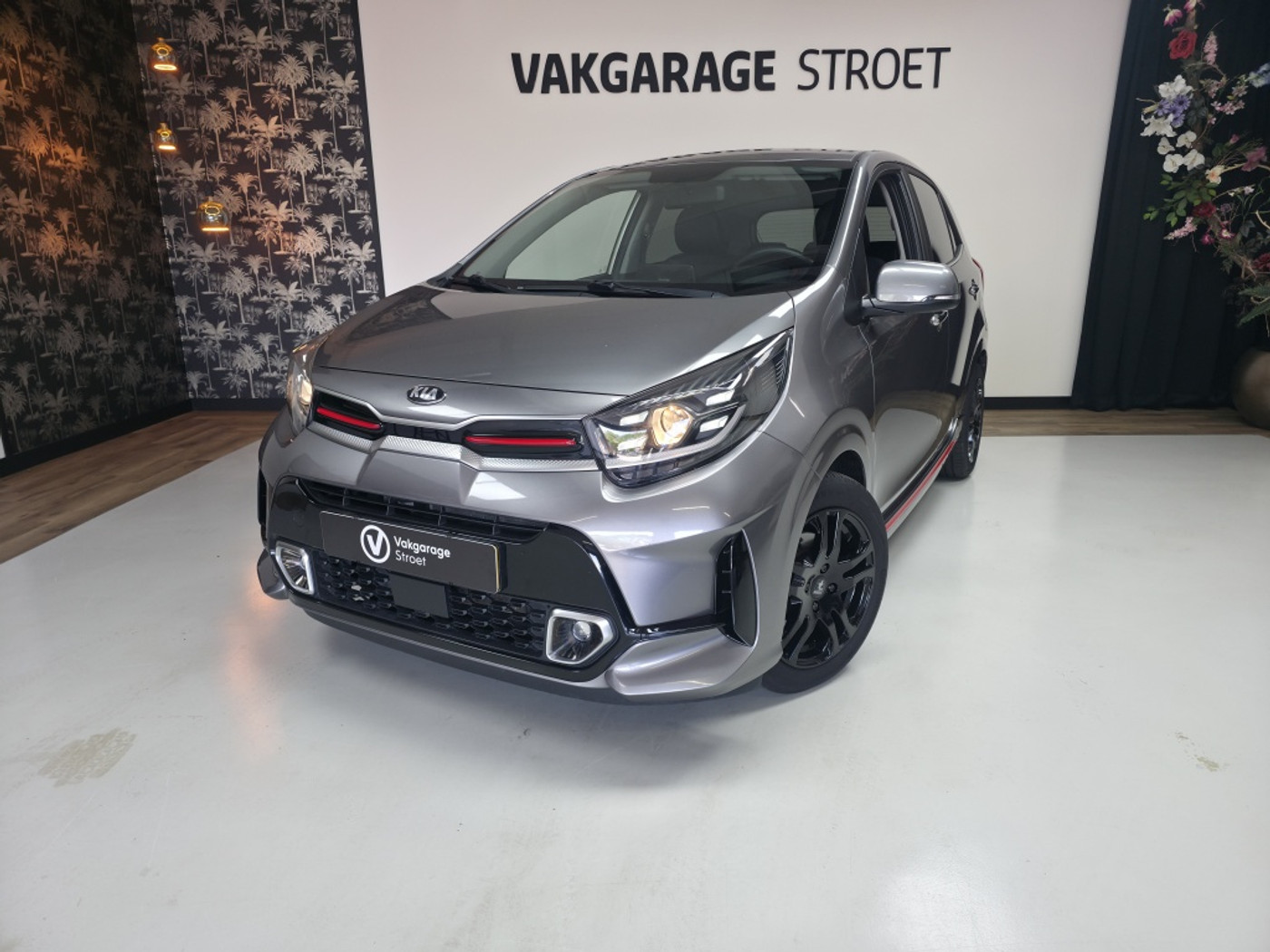Kia Picanto 1.0 DPi GT-line | leer | navi | cam | clima | carplay | beurt 2021 - voorkant