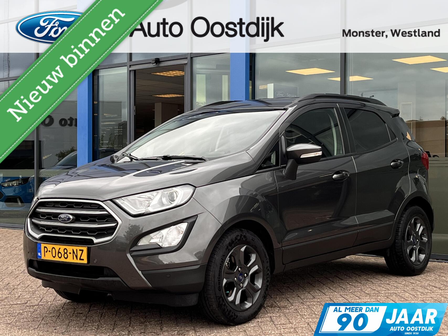 Ford Ecosport 1.0 EcoBoost Titanium 125PK Automaat Winterpack Navi Parkeersensoren Climate Cruise Control Privacy Glass *Dealer Onderhouden* 2018 - voorkant