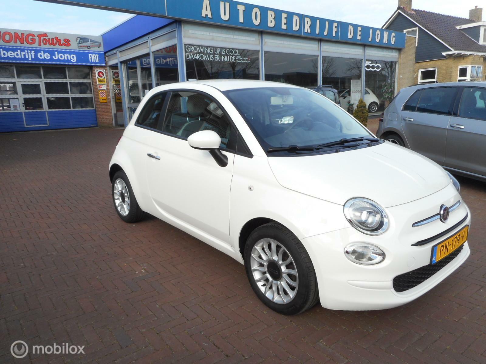 Fiat 500 TwinAir Turbo 80 Popstar AIRCO+LM-VELGEN 2017 - voorkant