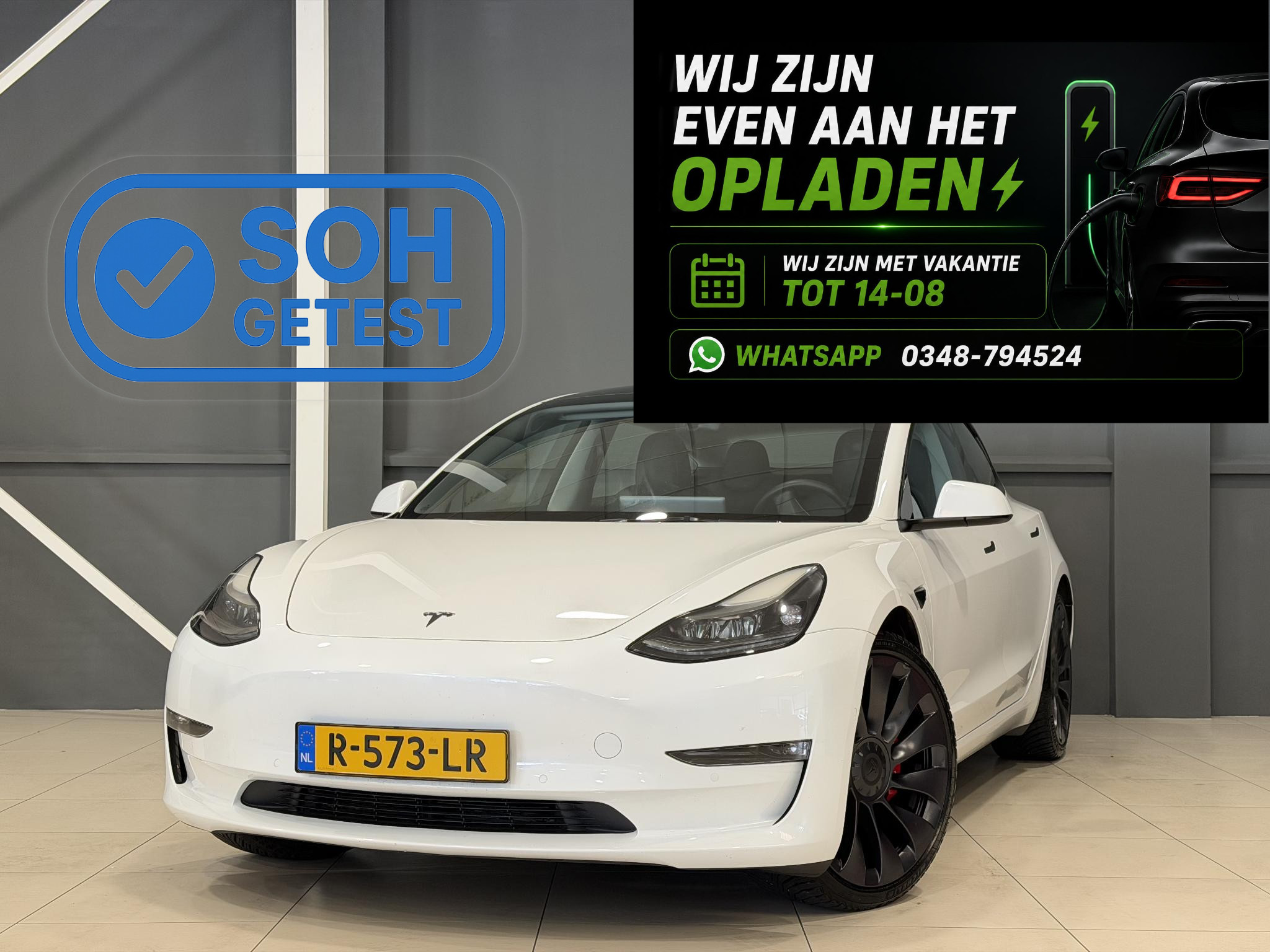 Tesla Model 3 Performance AWD 75 kWh 2022 - voorkant