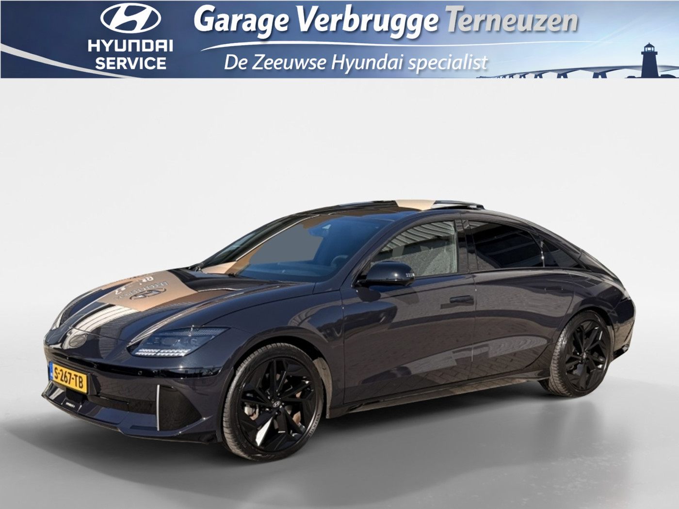 Hyundai Ioniq6 First Ed AWD 77.4kWh | Full options | 1e eigenaar | Dealer onderhouden 2023 - voorkant