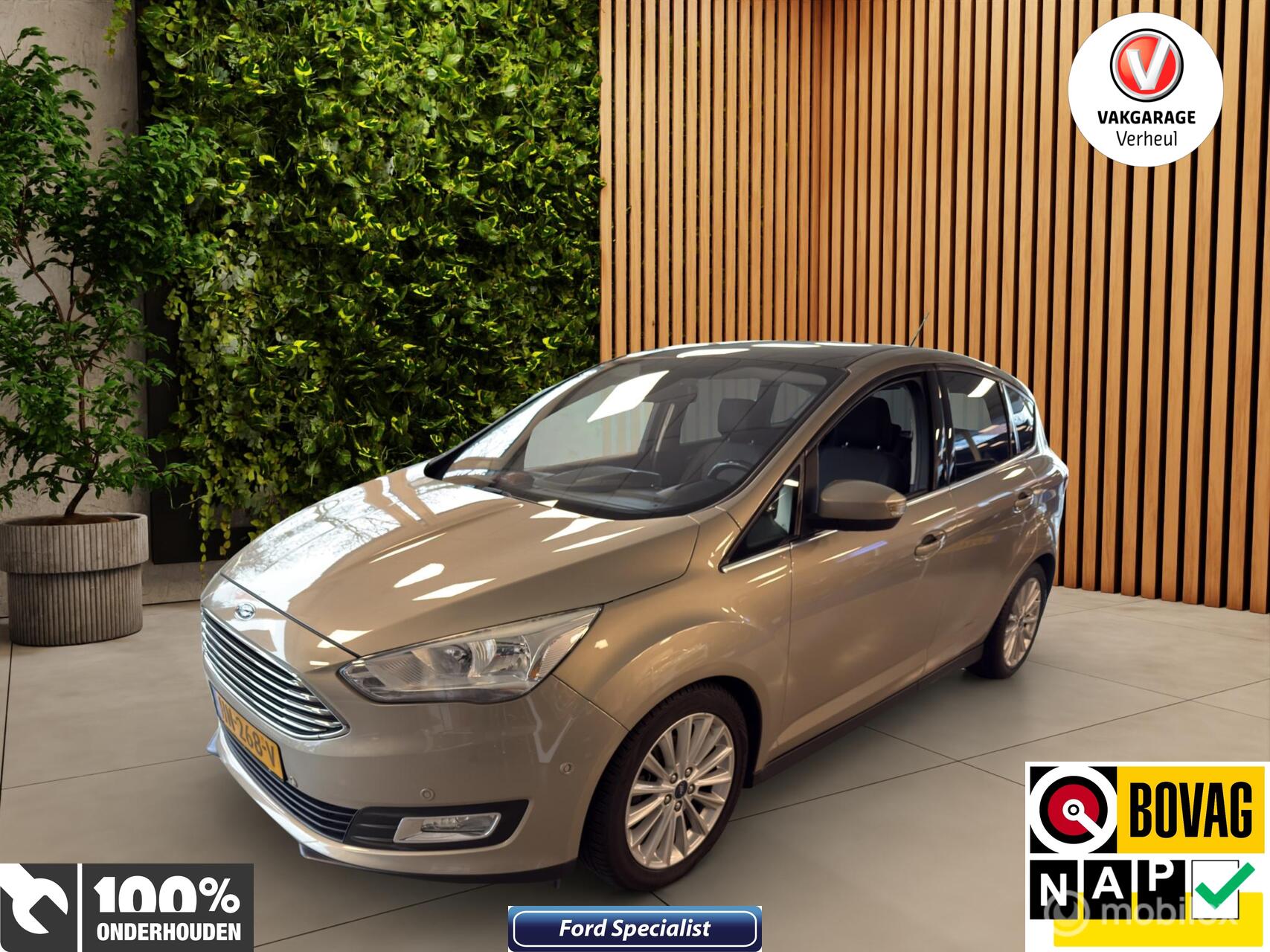 Ford C-max 1.0 Titanium|125Pk|Apple|Boekjes|Panodak|Nap 2015 - voorkant