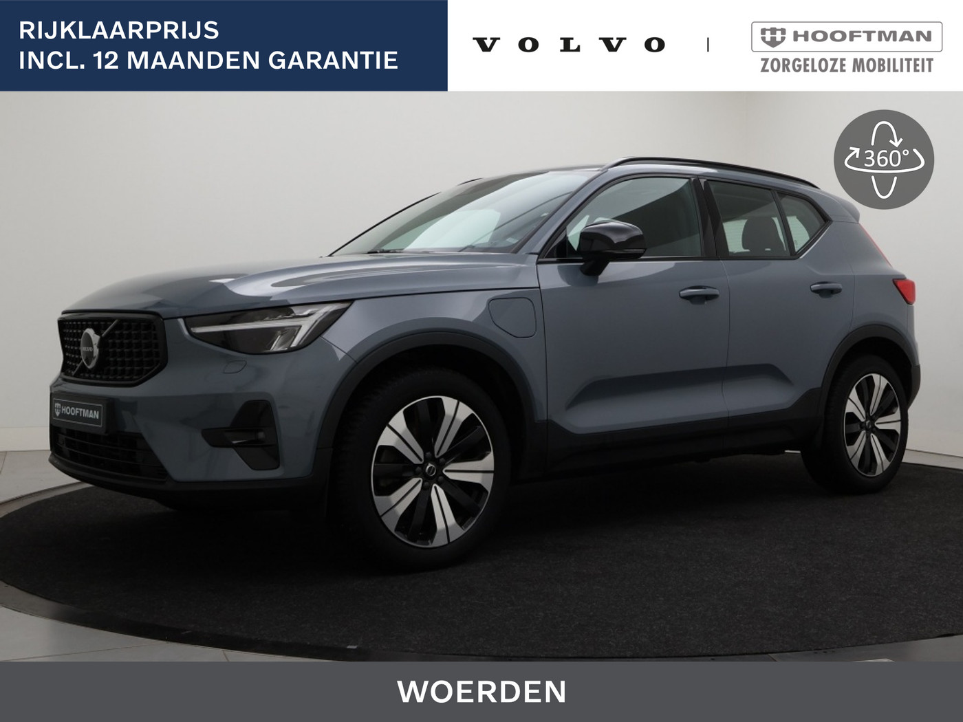 Volvo XC40 T5 PLUG-IN HYBRID ULTIMATE DARK 360GR CAM TREKHAAK SCHUIFDAK ELEK.STOELEN H/K AUDIO 2023 - voorkant