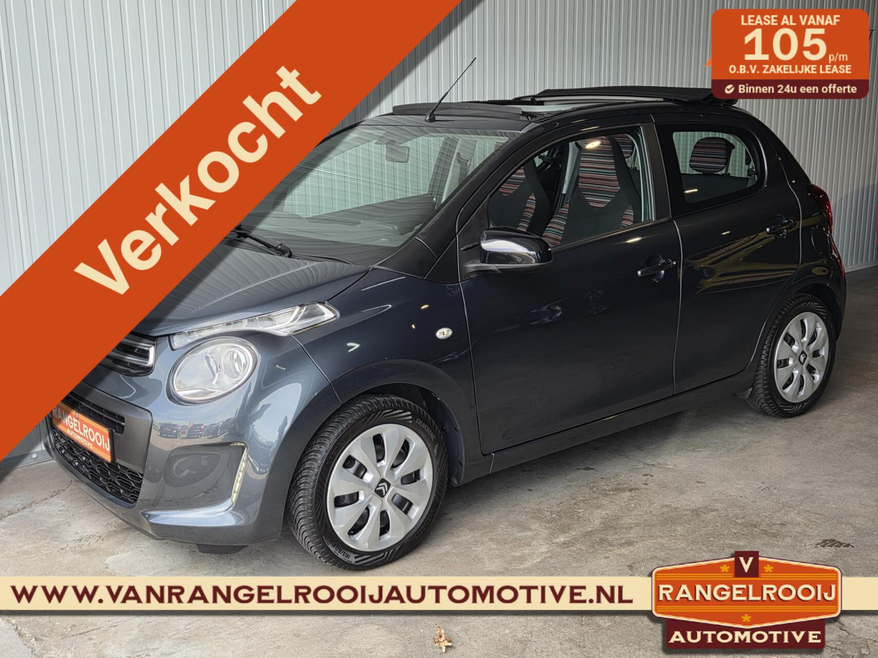 Citroen C1 1.0 e-VTi Airscape Feel, vouwdak, airco, bluetooth, isofix 2017 - voorkant