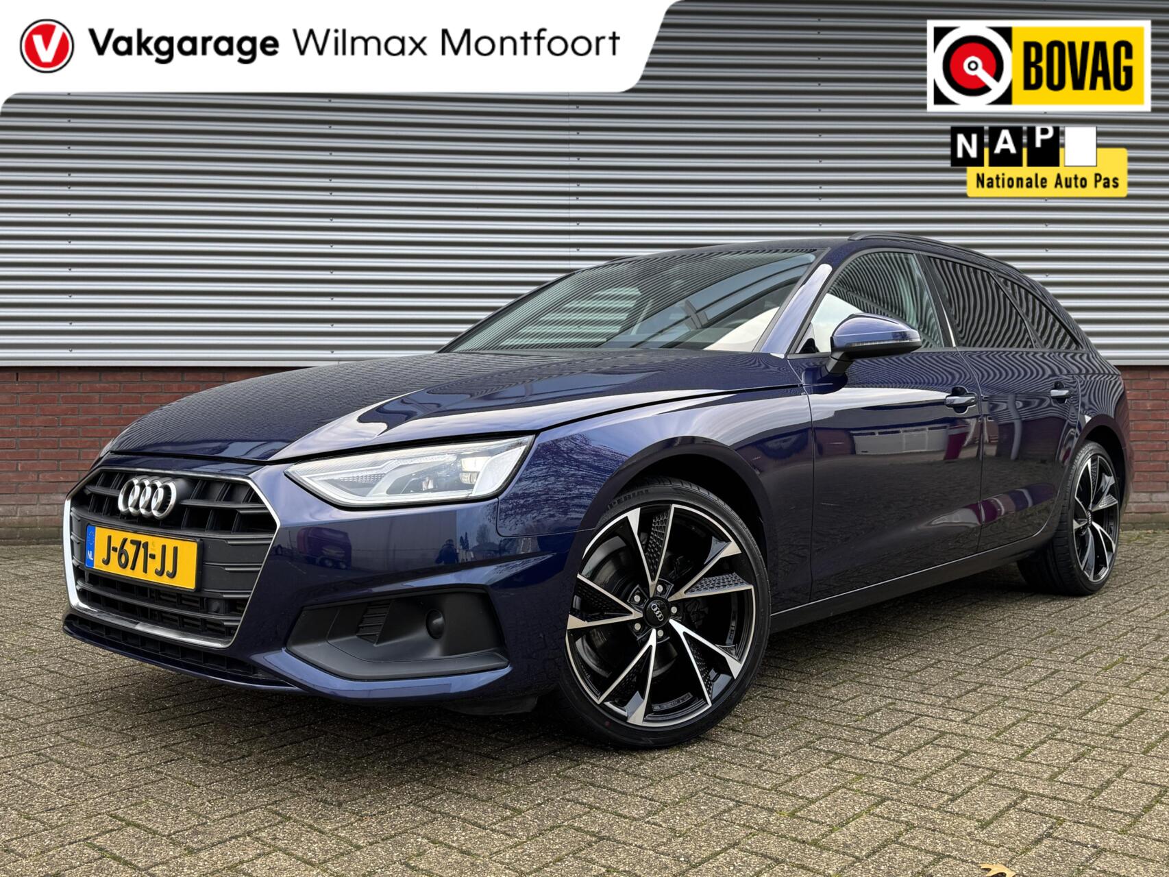 Audi A4 35 TFSI|Clima|Navi|19inch|Trekhaak|Getintglas|Carplay|Cruise|Automaat| 2020 - voorkant