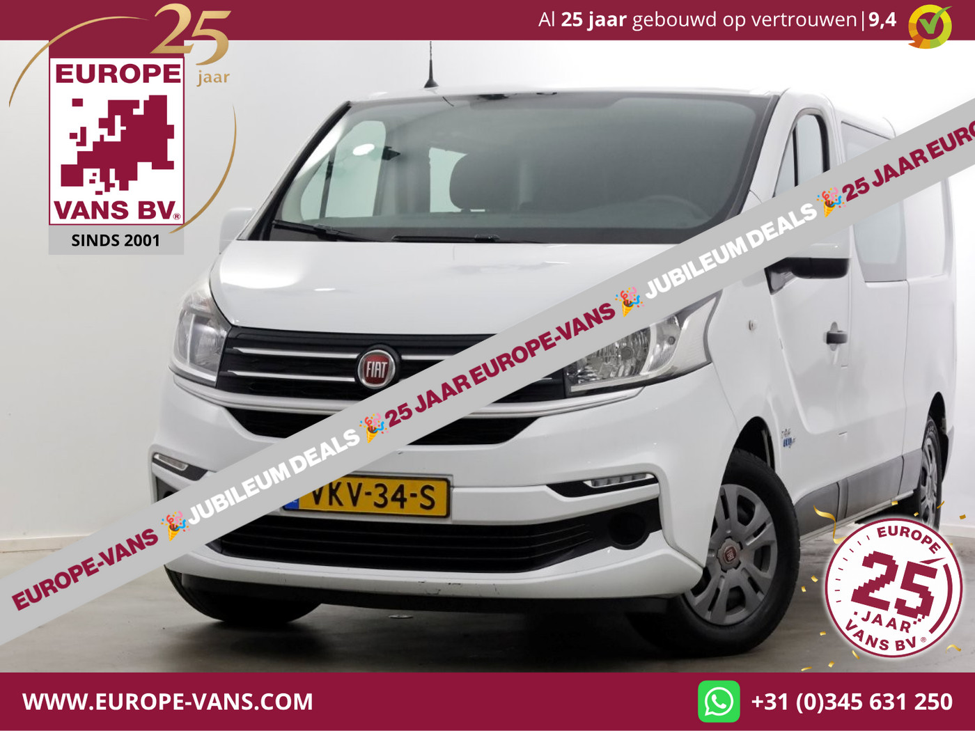 Fiat Talento 2.0 MultiJet 145pk Automaat L2H1 SX D.C. Airco/Navi 07-2021 2021 - voorkant