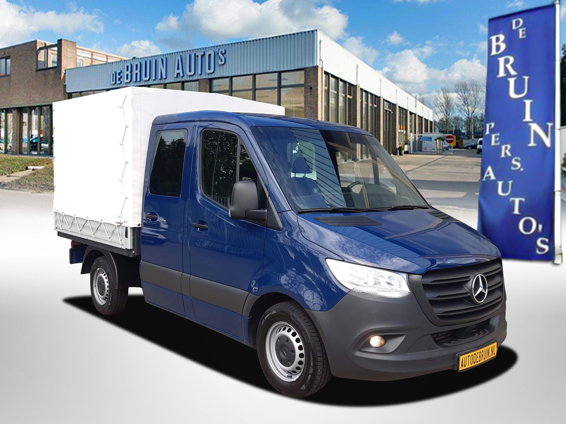 Mercedes-Benz Sprinter Pick-up 150Pk CDI Dubbel Cabine 6-pers. Automaat 2021 - voorkant