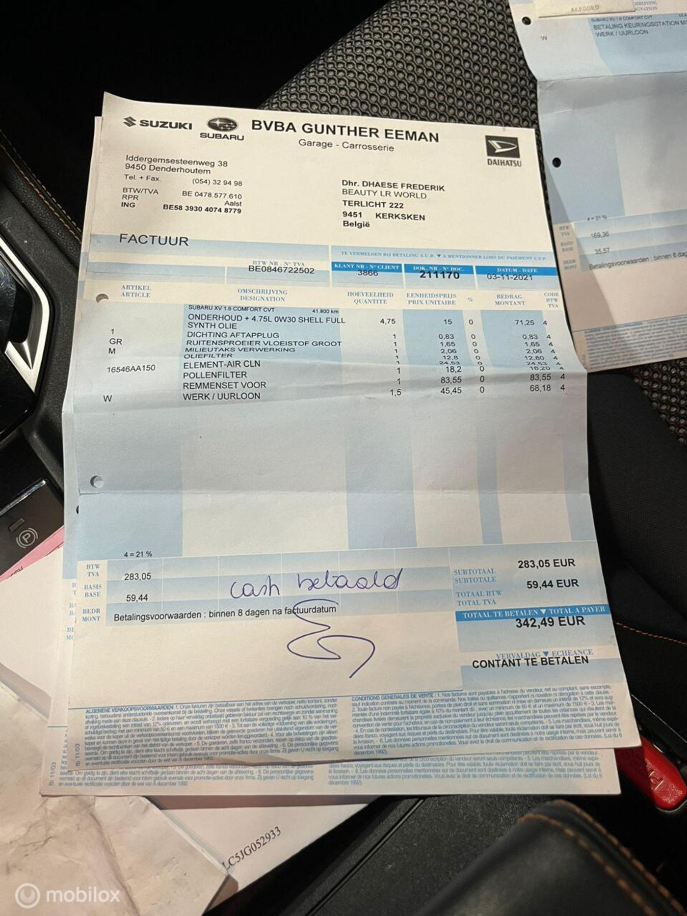 Foto van Subaru XV