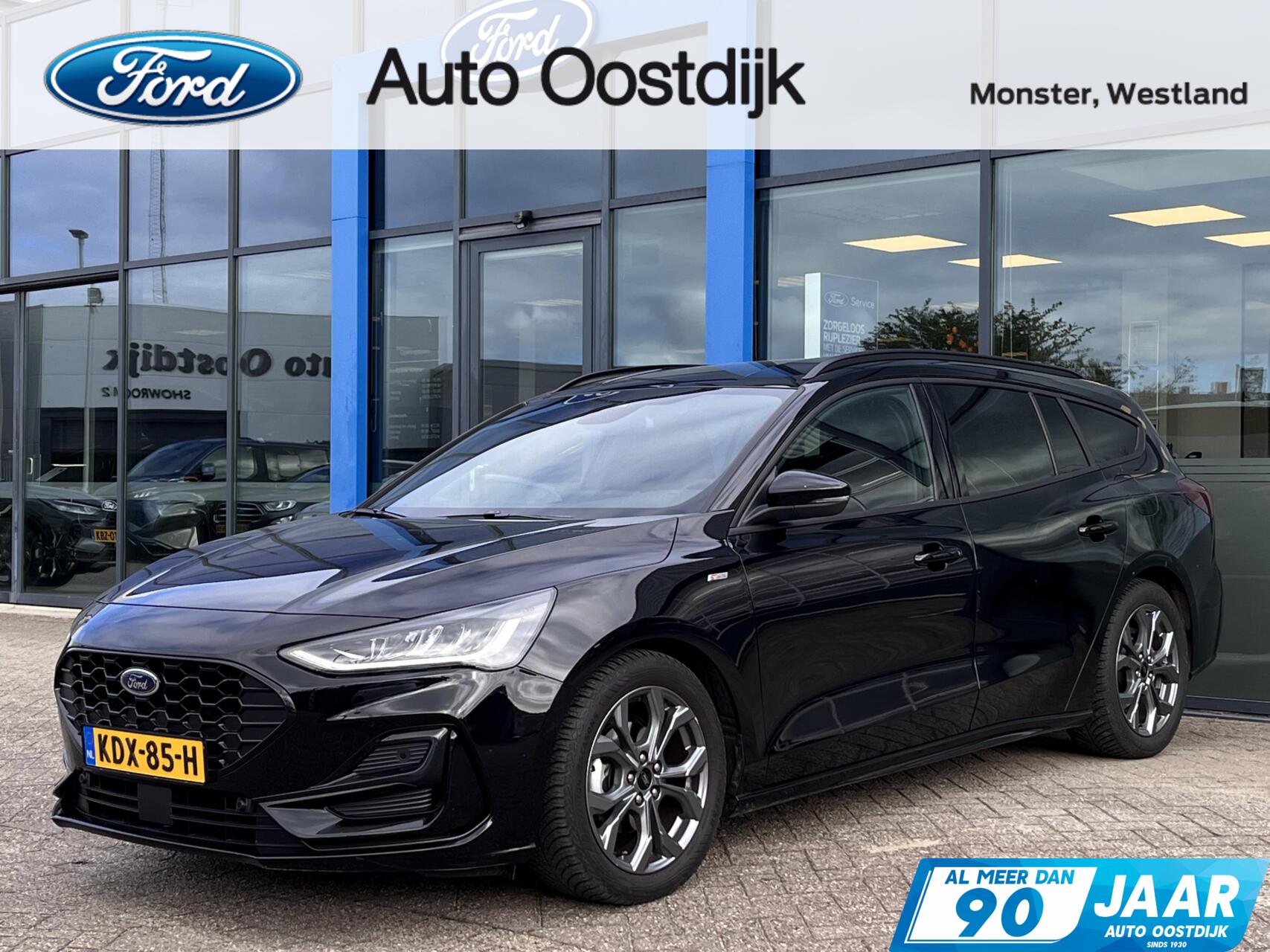 Ford Focus 1.0 EcoBoost Hybrid ST Line 155PK Automaat Trekhaak Winterpack Cruise Camera Parkeersensoren Climate Full-LED Keyless Privacy Glass *1500KG Trekgewicht* 2025 - voorkant