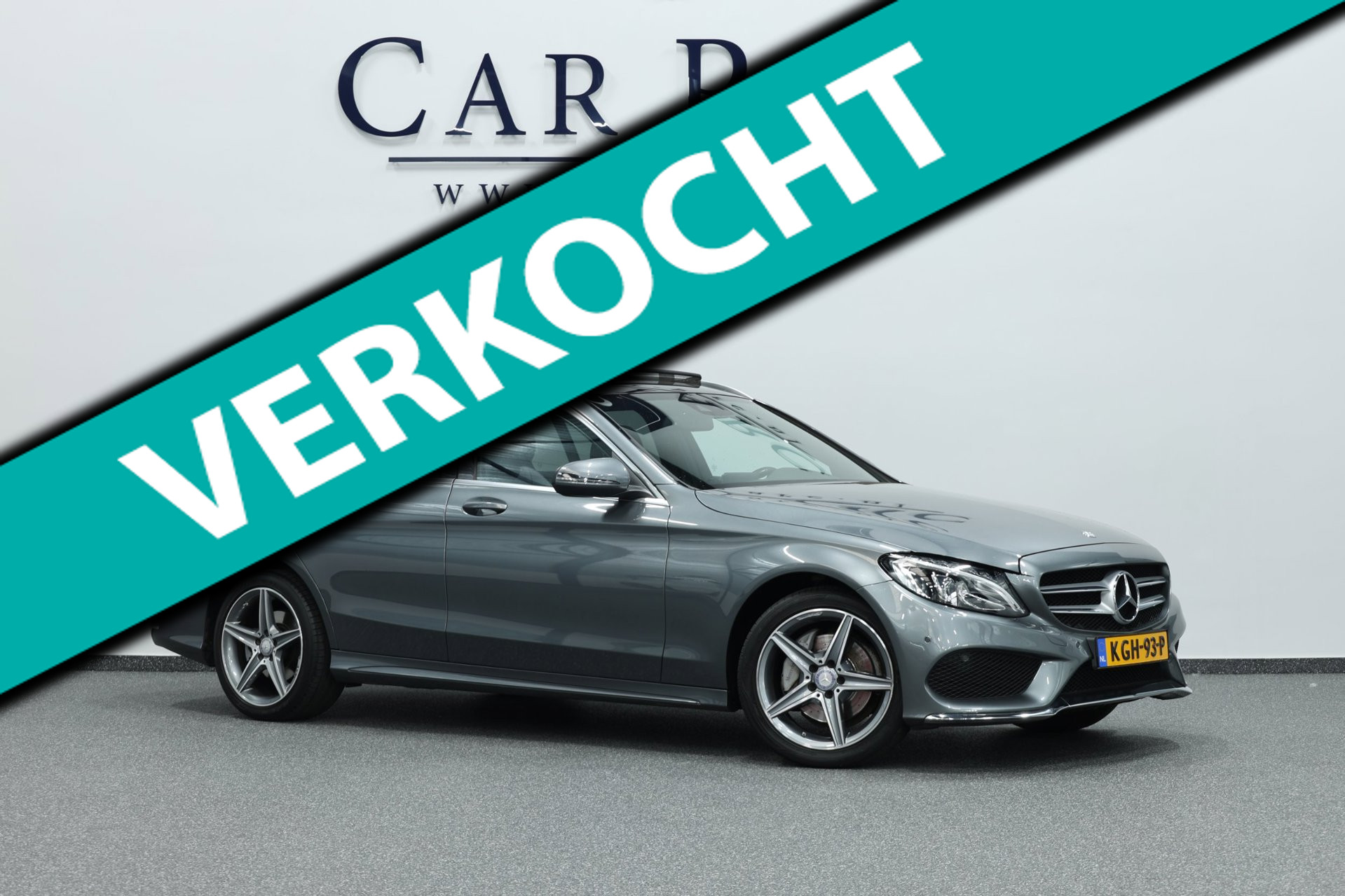 Mercedes-Benz C-klasse Estate 180 AMG Line LED/SFEER/PANORAMADAK/LEDER+S.VERWARMING/LMV/CRUISE/ECC/12 MDN GARANTIE! 2016 - voorkant