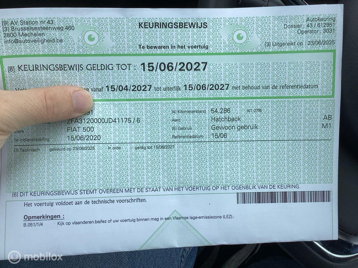 Foto van Fiat 500