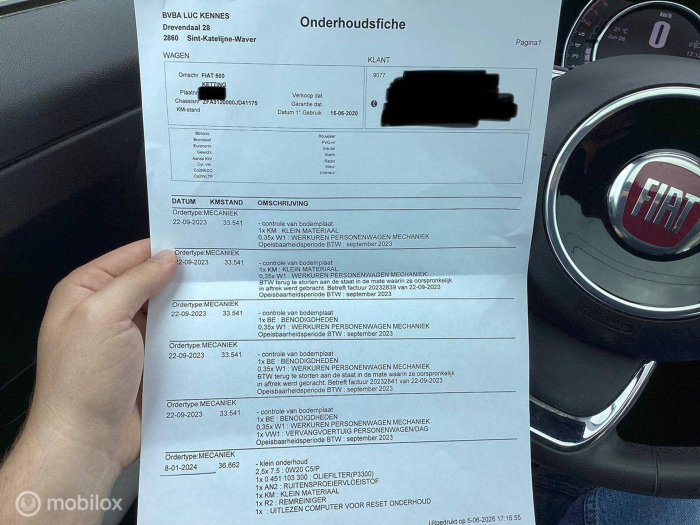 Foto van Fiat 500