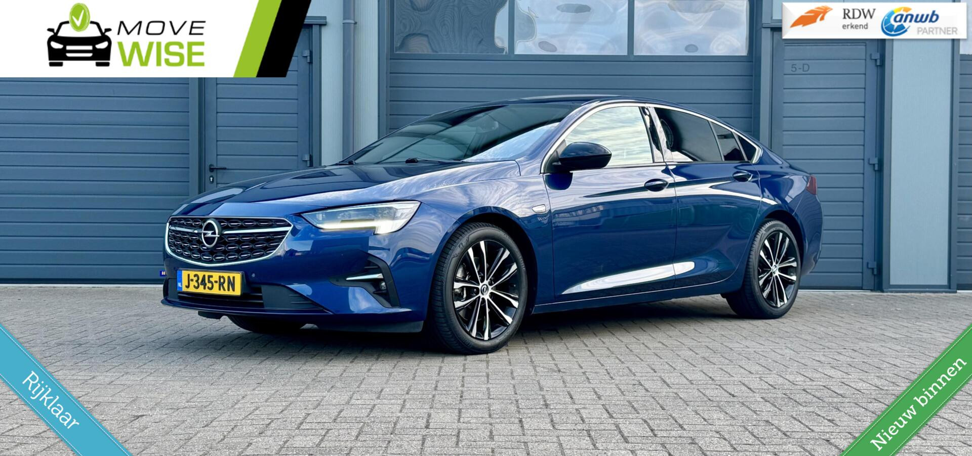 Opel Insignia Grand Sport 2.0- 200pk Turbo | LAGE KM NAP | AUTOMAAT | Uniek | Trekhaak Wegklapb. | Zeer Compleet | 2020 - voorkant