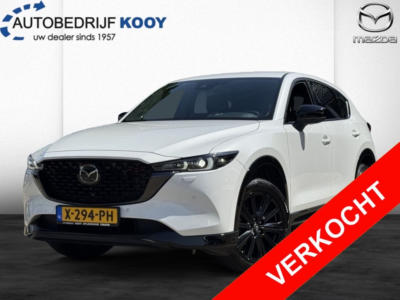 Mazda Mazda Cx-5 2.0 e-SkyActiv-G 165 Homura / Wegkl. trekh. / Leder / Stoelvent. 2024 - voorkant