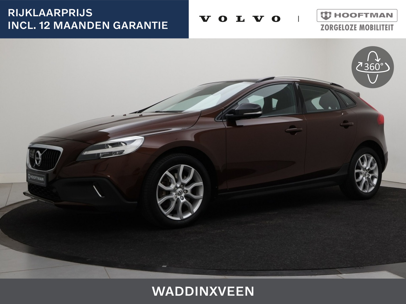 Volvo V40 Cross Country T3 AUT(6) NORDIC+ LUXURY ACC BLIS KEYLESS FULL-LED STANDKACHEL 2017 - voorkant
