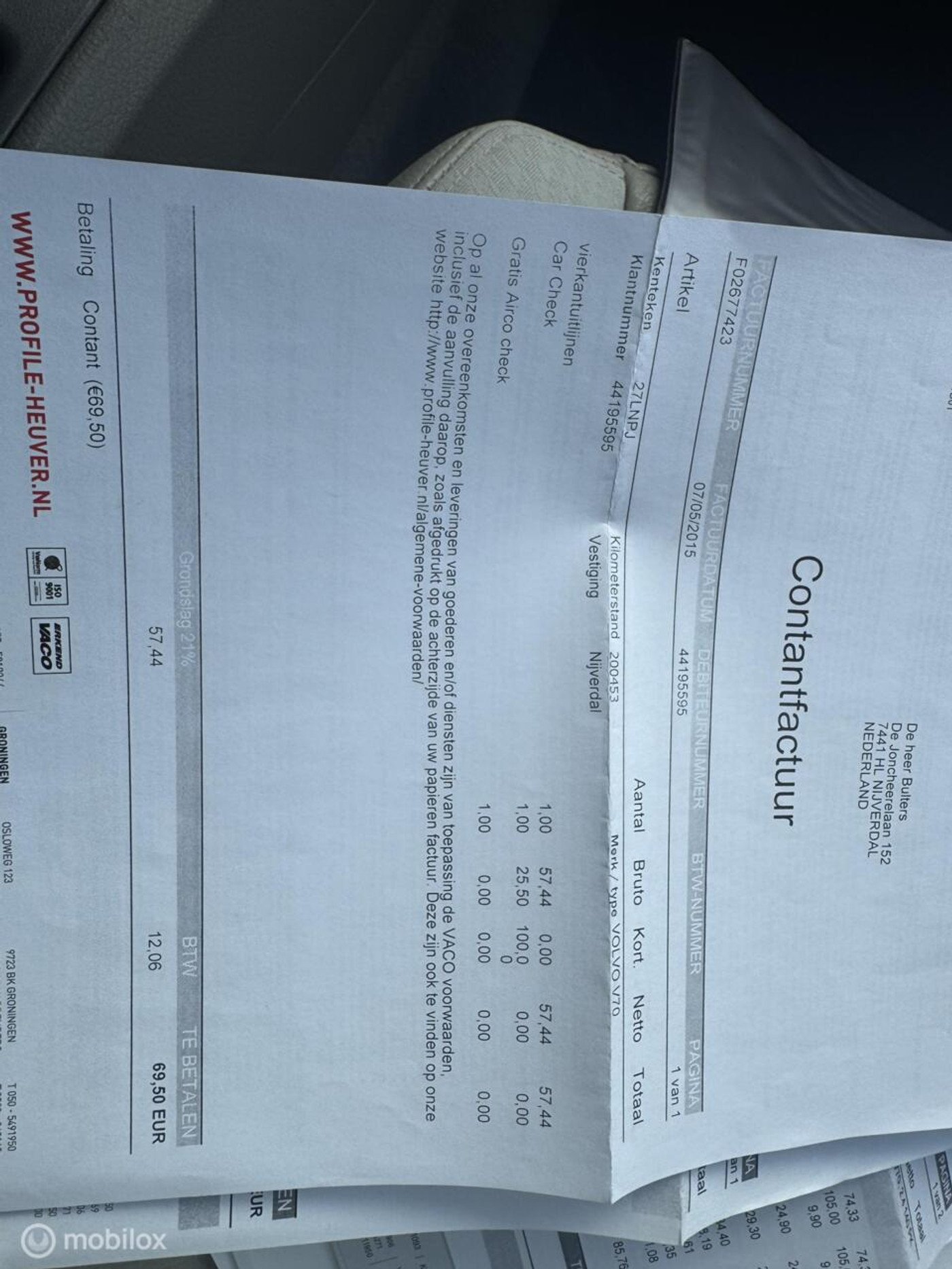 Foto van Volvo V70