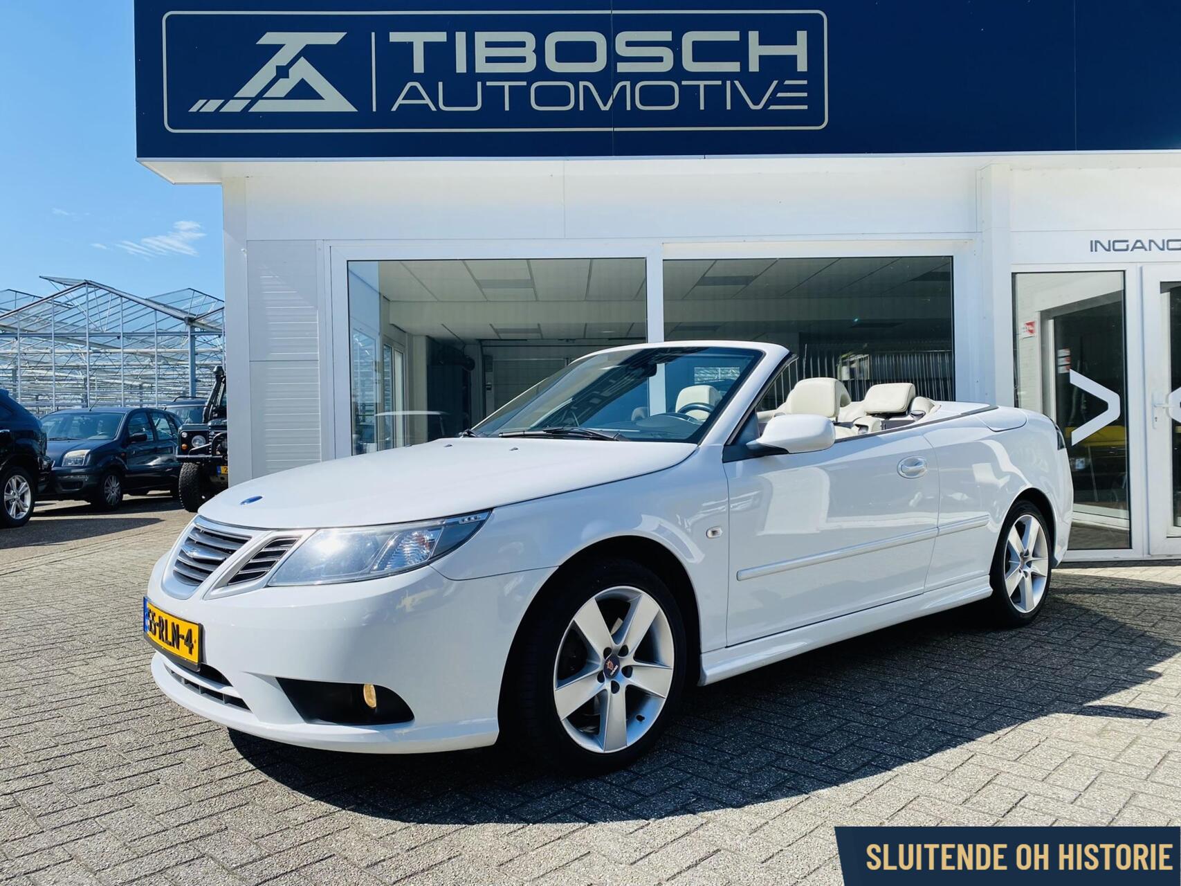 Saab 9-3 Cabrio 1.8t Vector ✅ Ice cube Leder 2008 - voorkant