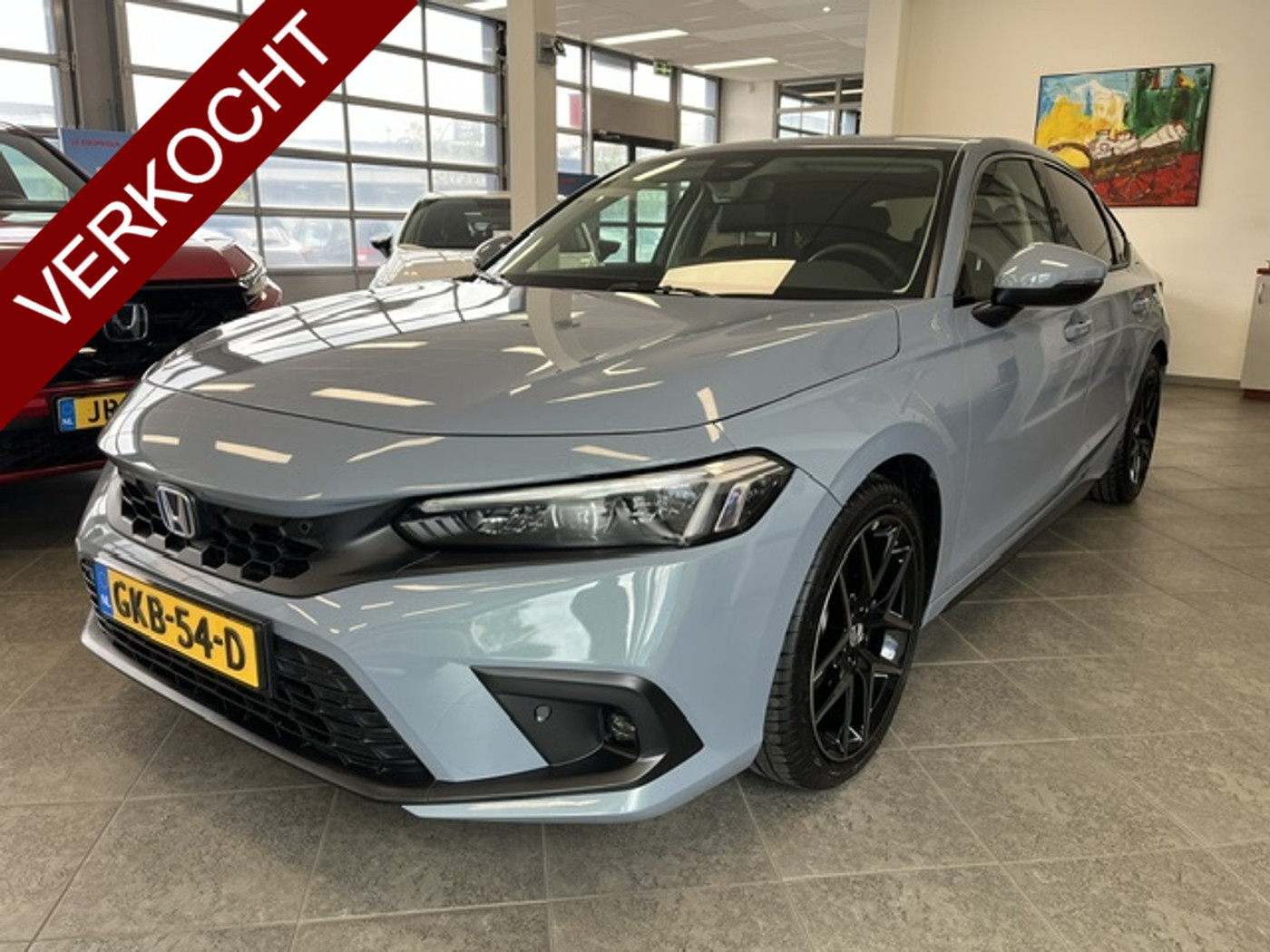 Honda Civic 2.0 e:HEV Advance | Automaat | Leder | Pano | Navi 2024 - voorkant