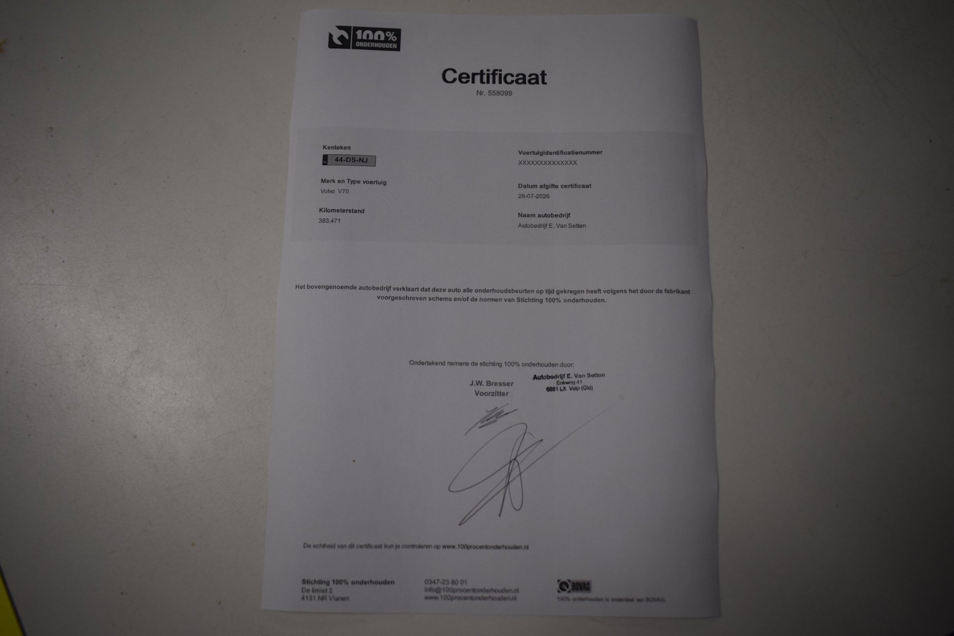 Foto van Volvo V70