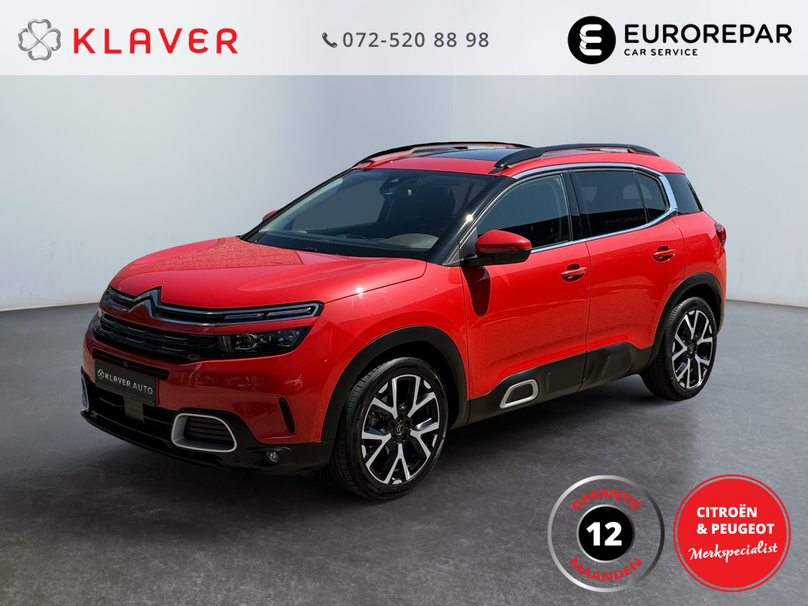Citroen C5 Aircross 180pk Bns Plus Automaat | Memory | Massage | Elec klep 2019 - voorkant